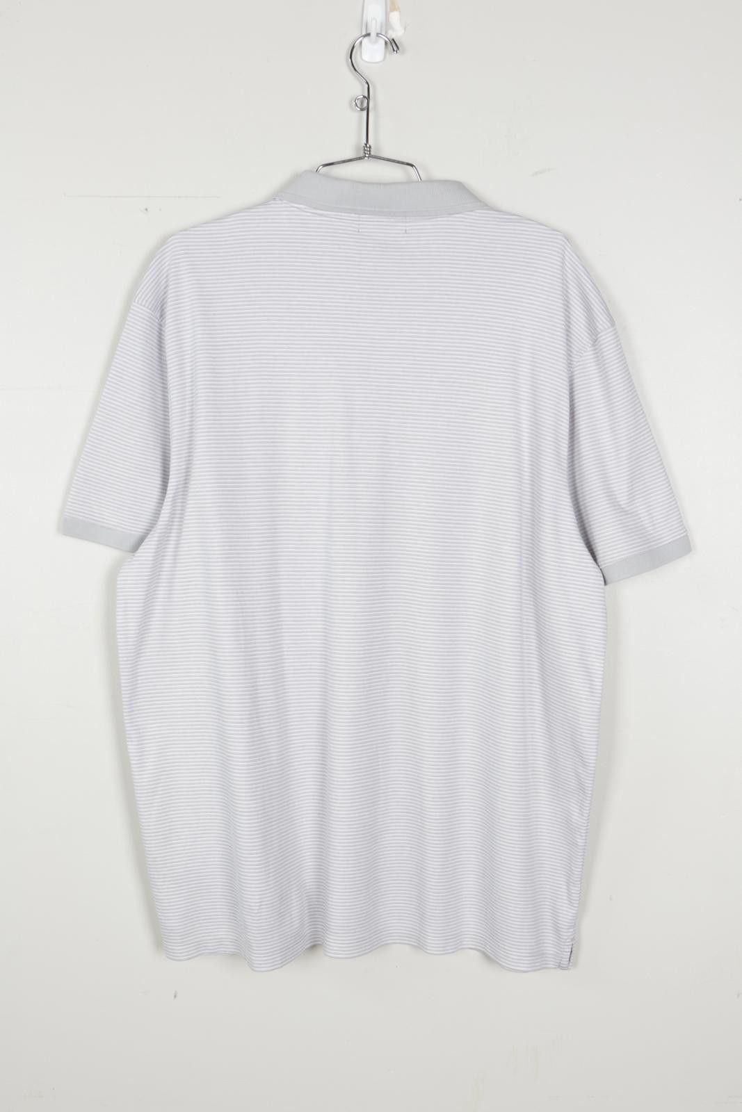 Calvin Klein 00's Calvin Klein Stripe Short Sleeve Polo Size US XXL / EU 58 / 5 - 2 Thumbnail