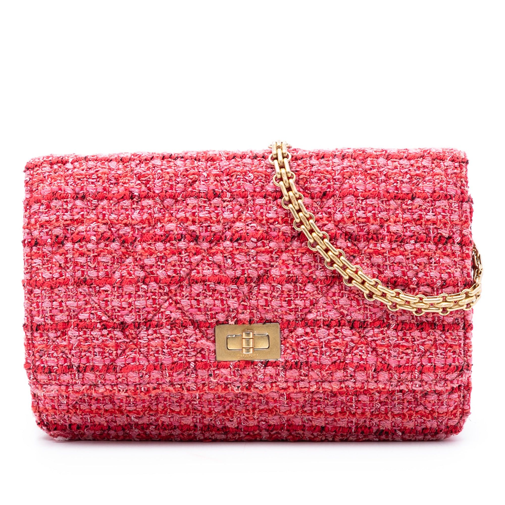 Chanel Quilted Tweed Reissue 2.55 Wallet On Chain Size ONE SIZE - 1 Thumbnail