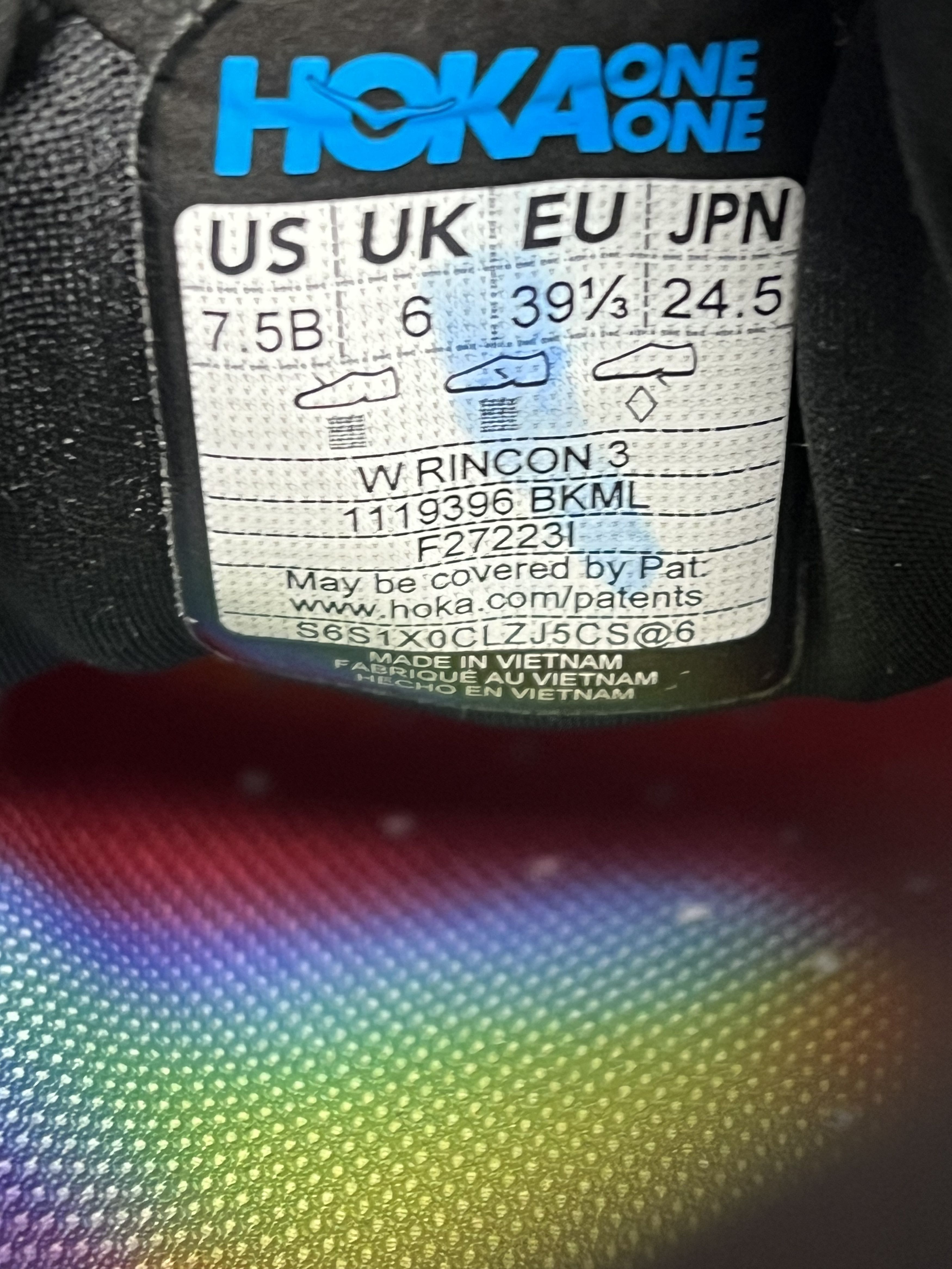 Hoka 7.5B Hoka One One Rincon 3 Running Shoes Walking Gym Size US 7.5 / IT 37.5 - 18 Thumbnail