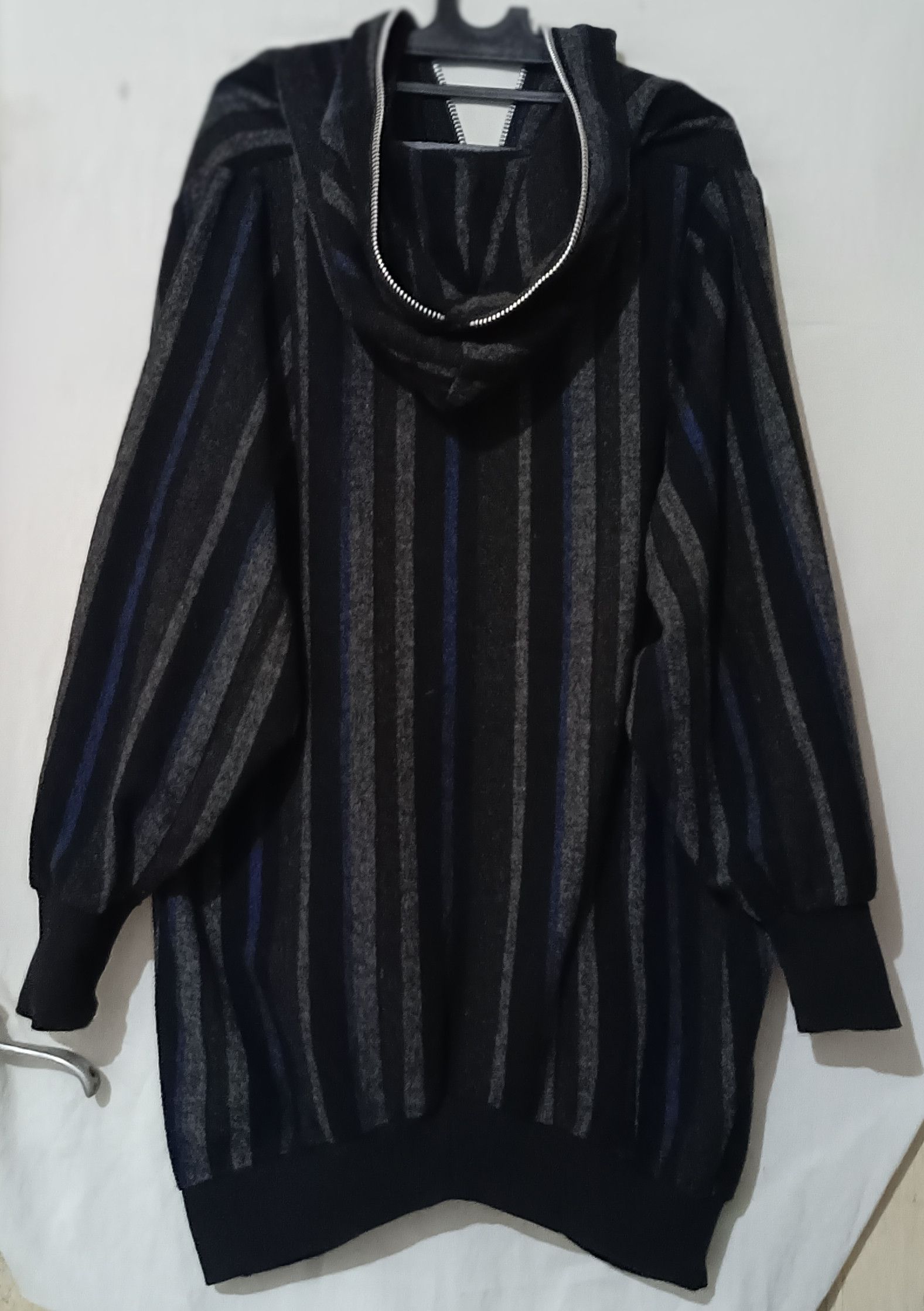 If Six Was Nine Asymmetrical Astek Wool Yohji Long Coat Full Zip Hoodie type Size US L / EU 52-54 / 3 - 4 Thumbnail