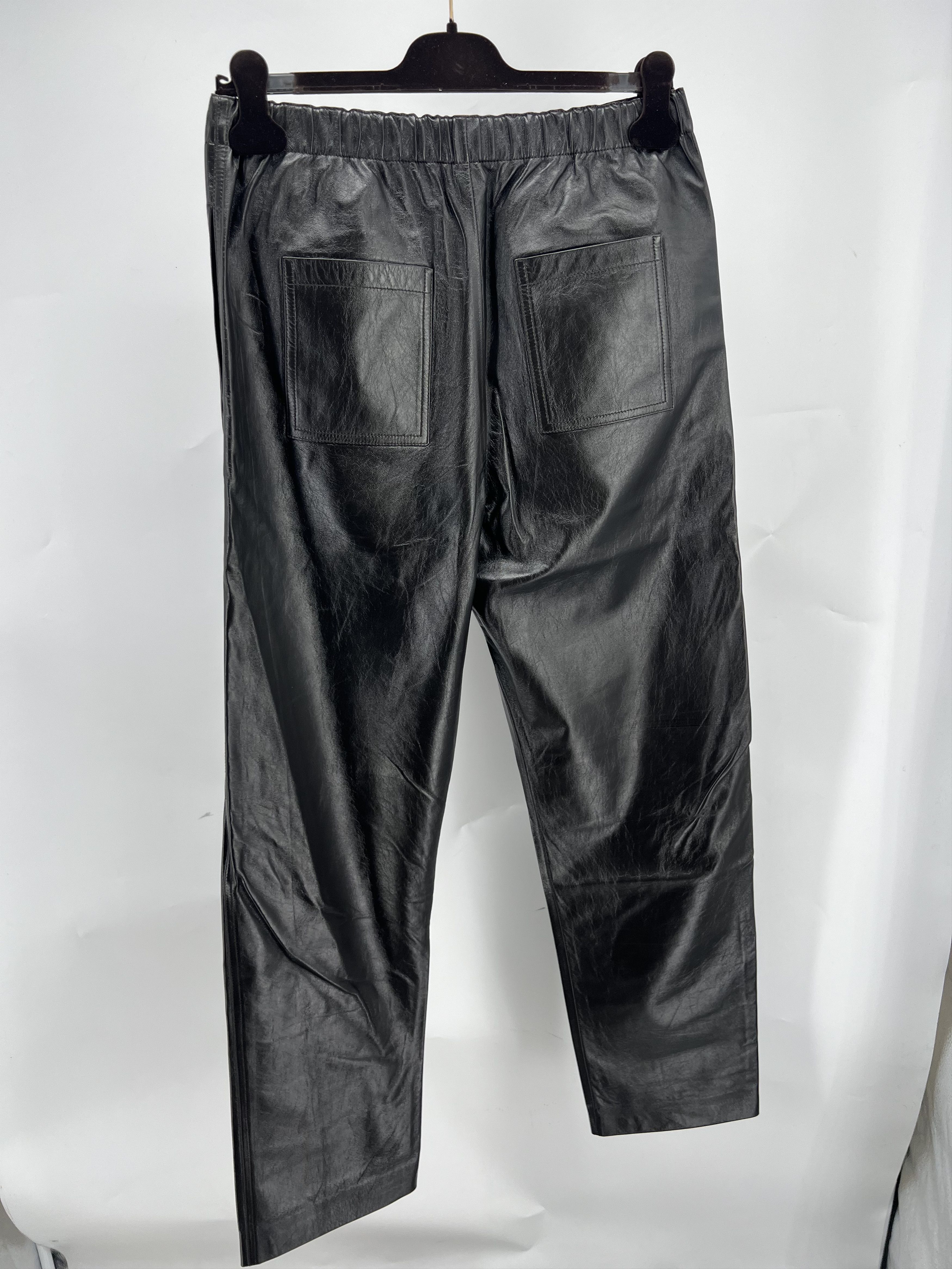 Bottega Veneta Bottega Veneta Leather Straight Trousers Size 38 RRP$4.5k Size 38" / US 16 / IT 52 - 4 Thumbnail