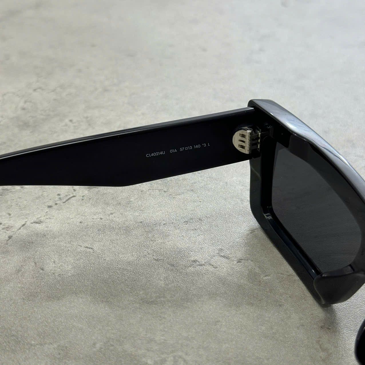 Celine CELINE CL40214U 01A Flat Top Sunglasses BLACK Size ONE SIZE - 6 Thumbnail