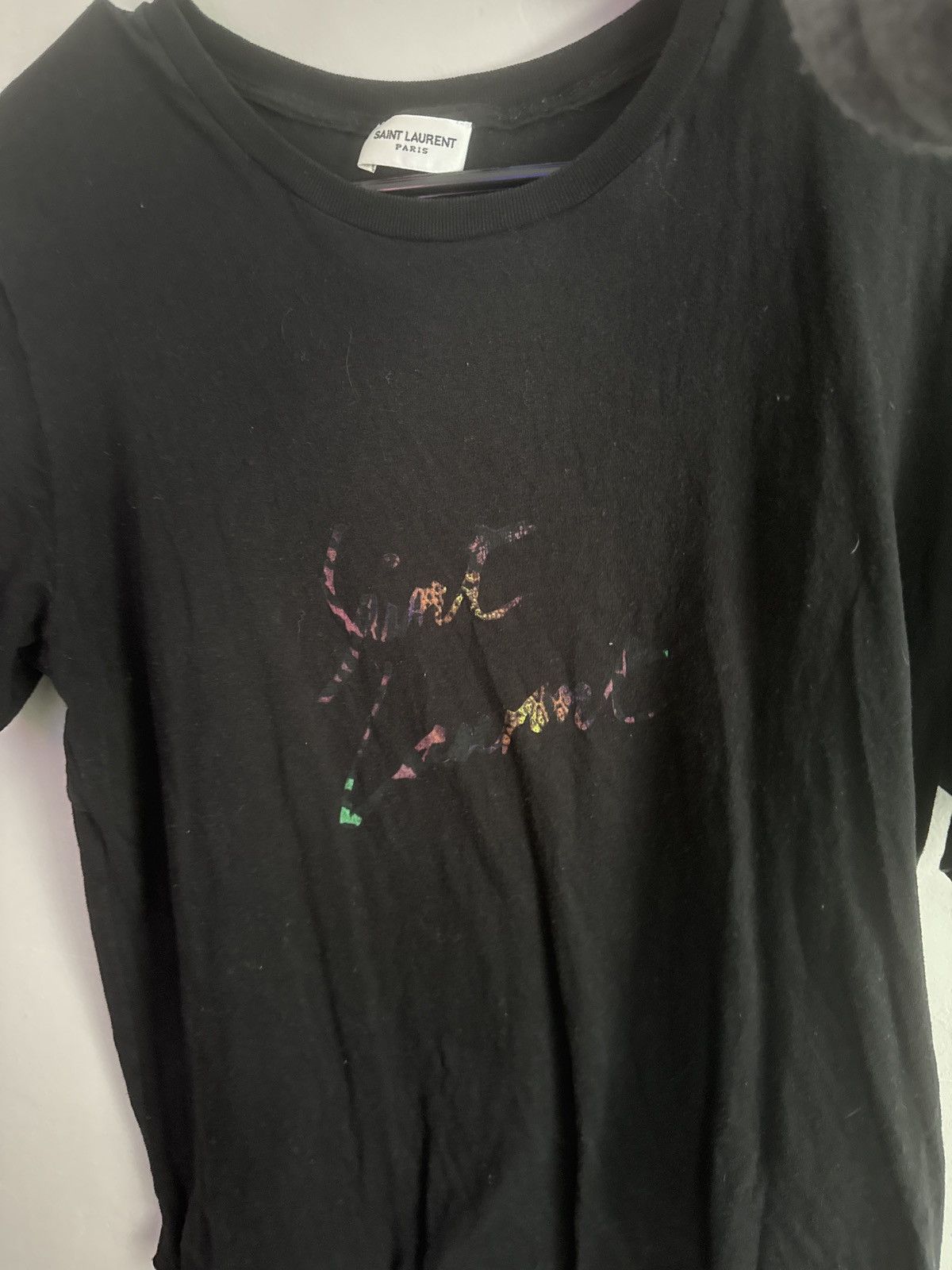 Saint Laurent Paris Saint Laurent logo Tee Size US XS / EU 42 / 0 - 1 Thumbnail
