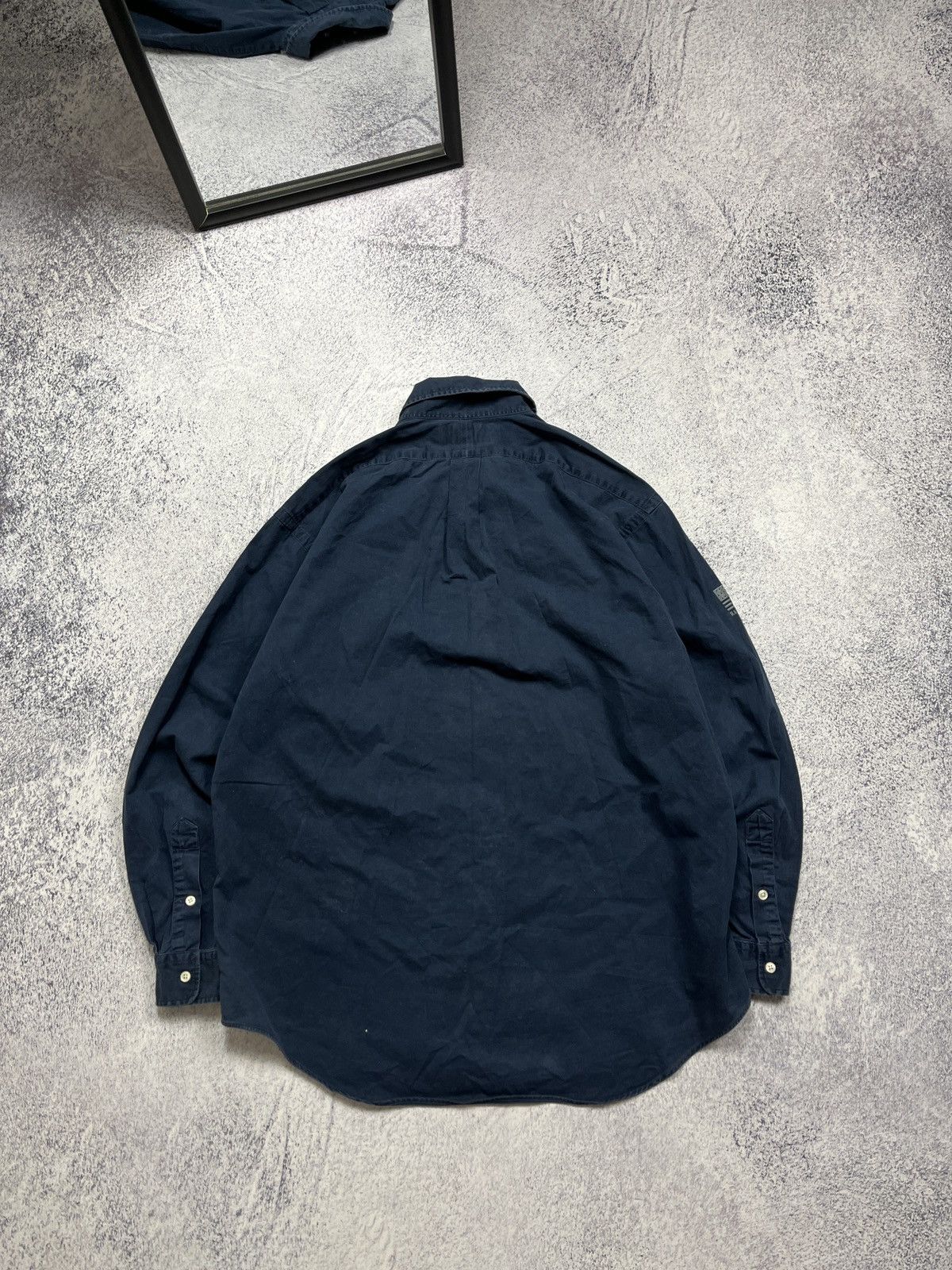 Polo Ralph Lauren × Ralph Lauren × Vintage Polo Sport Ralph Lauren USA Flag Longlseeve Shirt Button Up Size US L / EU 52-54 / 3 - 9 Thumbnail