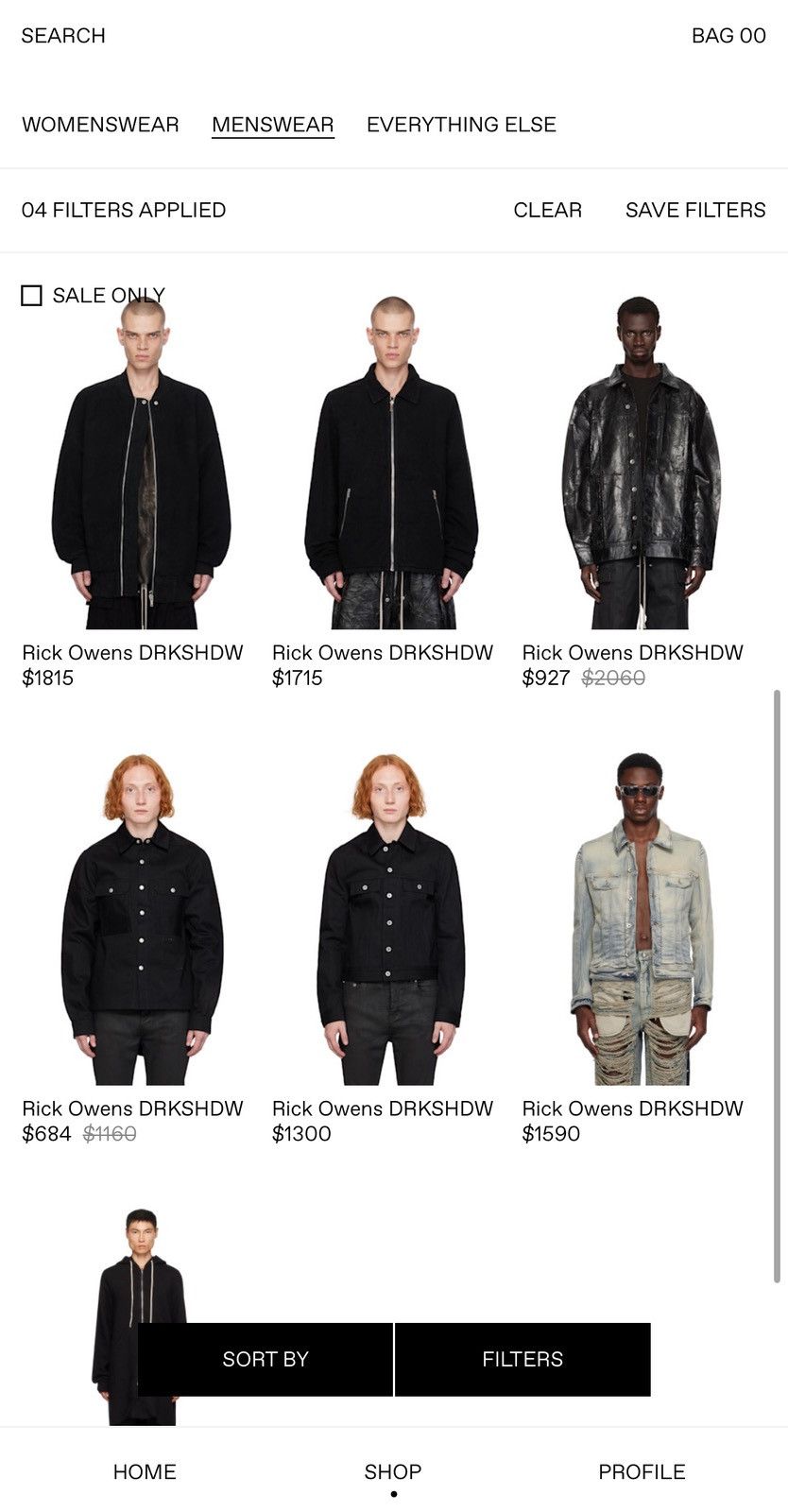 Rick Owens BOMBER MAINLINE PADDED CLASSIC JACKET M1A1 Size US S / EU 44-46 / 1 - 14 Thumbnail