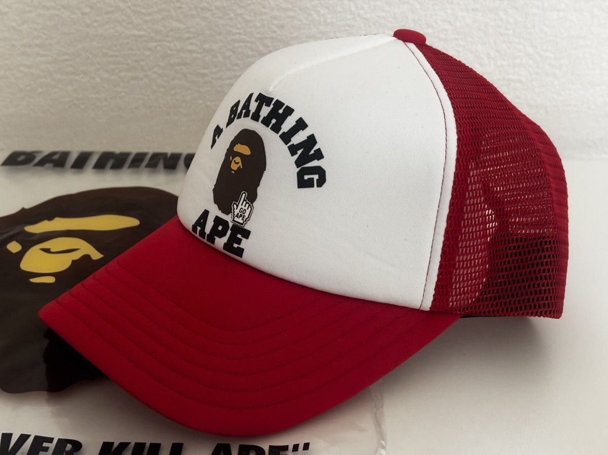 Bape Authentic ape bape go ape pointer college trucker hat new Size ONE SIZE - 1 Thumbnail