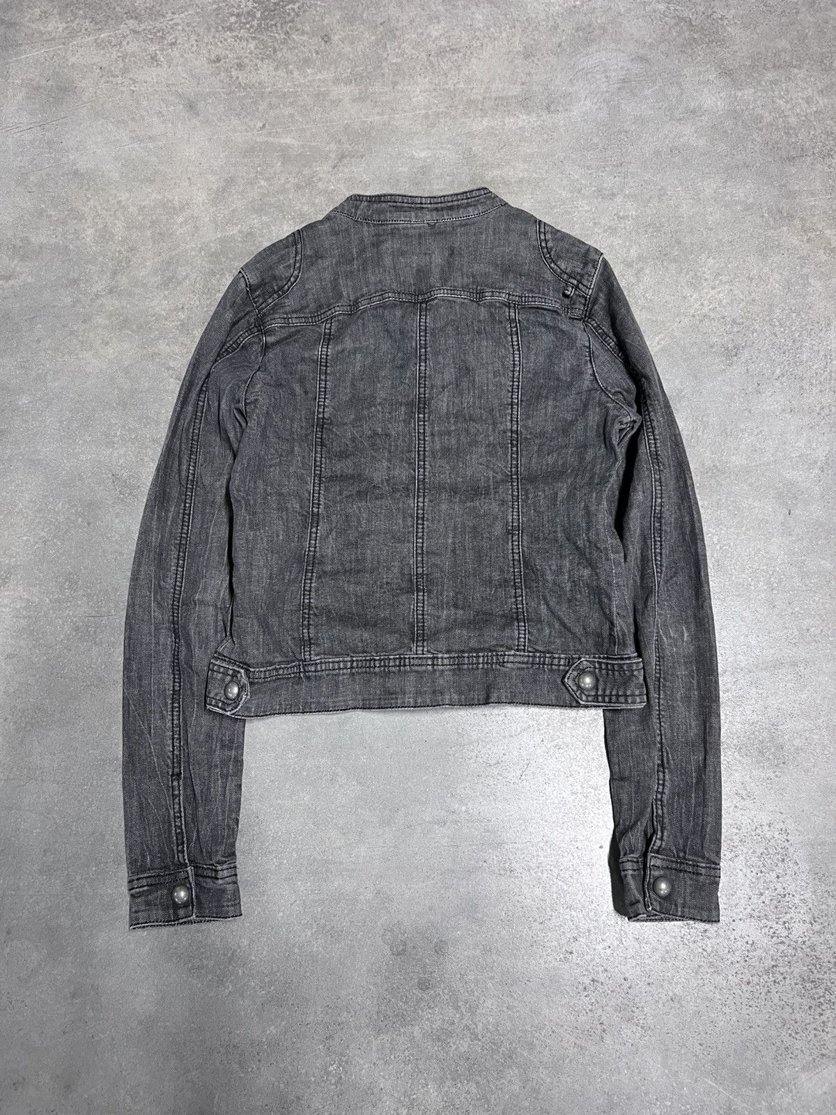 Hedi Slimane Faded Napoleon Indie Sleaze Cropped Vintage Jacket Size L / US 10 / IT 46 - 5 Thumbnail