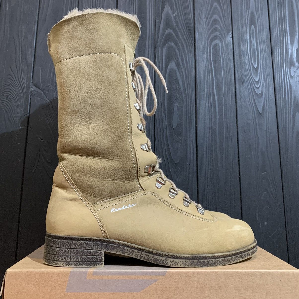 Genuine Leather Kandahar Switzerland Women’s Leather Boots Size 7, 26 cm Size US 9.5 / IT 39.5 - 1 Thumbnail