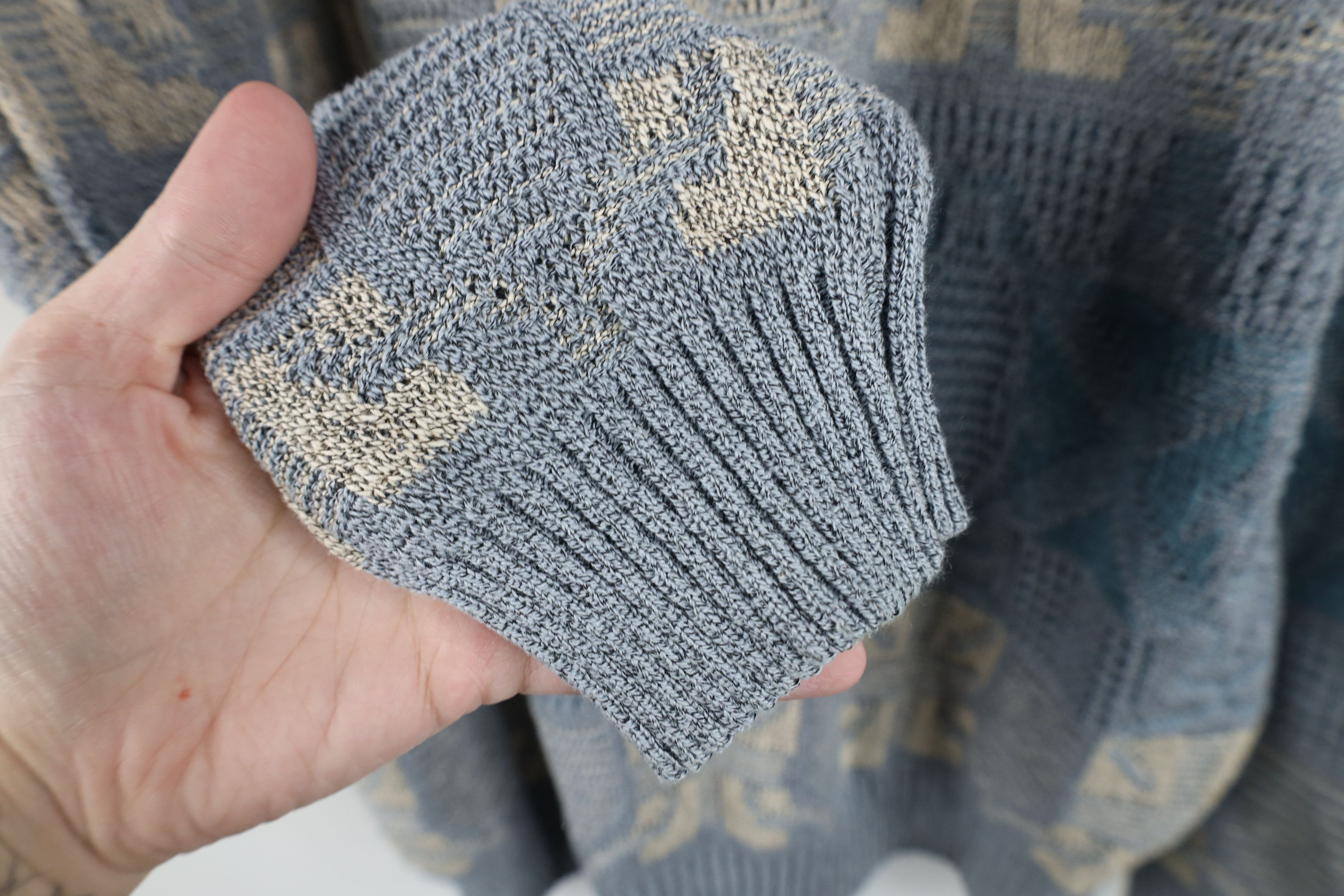Vintage Vintage 90s Streetwear Ribbed Knit Crewneck Sweater Size US L / EU 52-54 / 3 - 6 Thumbnail