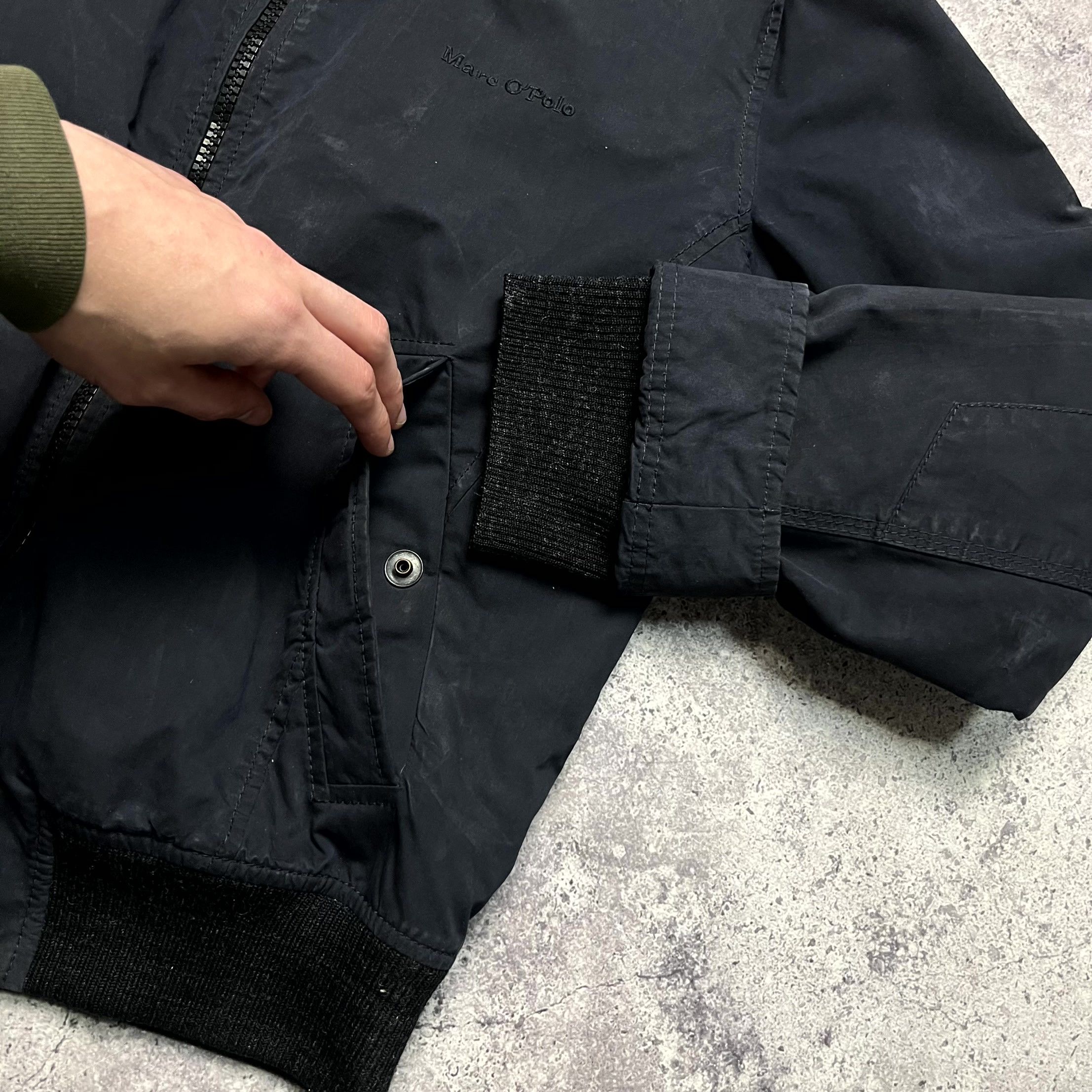 Marc O'Polo Marc O’Polo Full Zip Casual Navy Blue Bomber Jacket Size M Size US M / EU 48-50 / 2 - 7 Thumbnail
