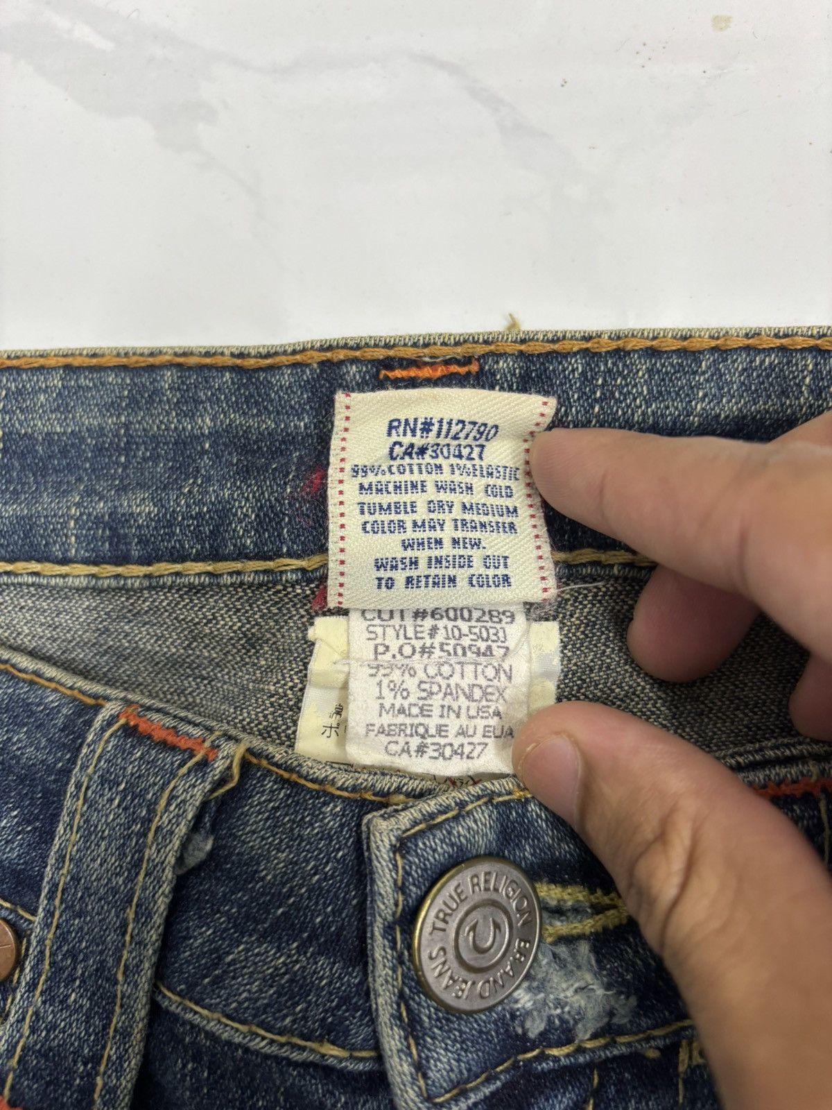 Japanese Brand × True Religion Flare Jeans True Religion Joey Bootcut Distressed Denim Jean Size 28" / US 6 / IT 42 - 12 Thumbnail