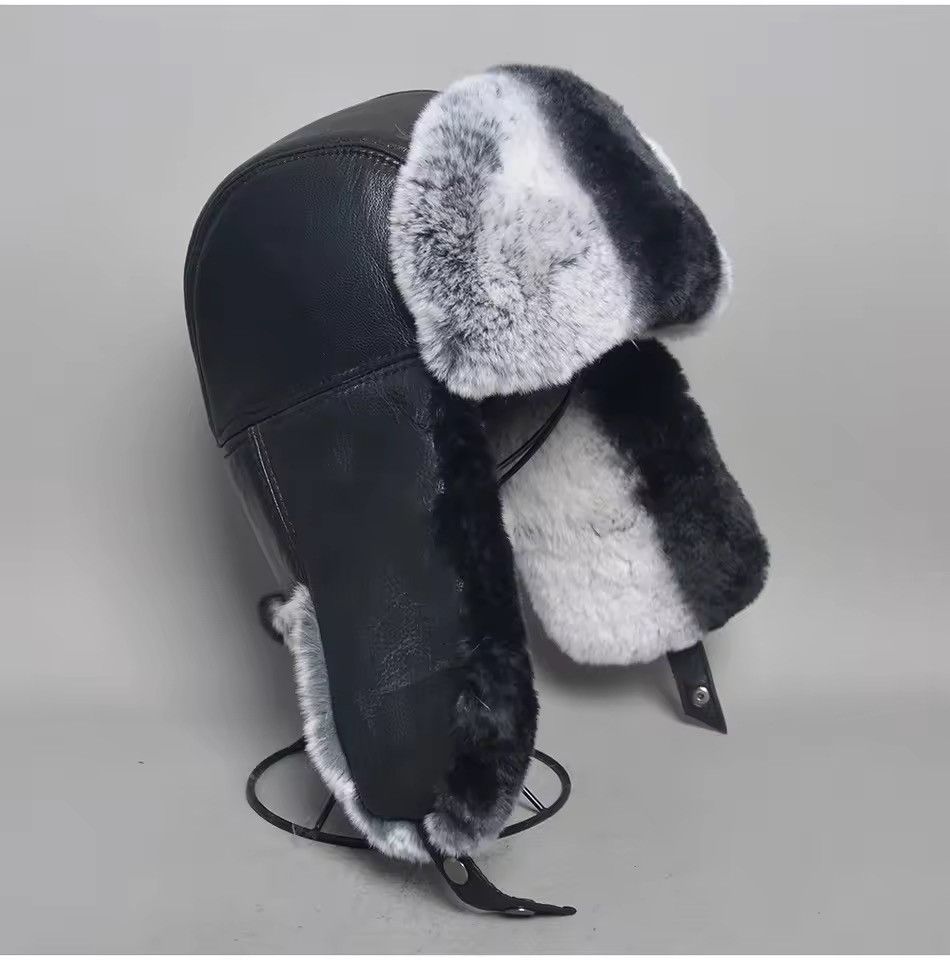 Japanese Brand Unisex RealRabbit Fur Ushanka Trapper Hat Size L Size ONE SIZE - 2 Thumbnail