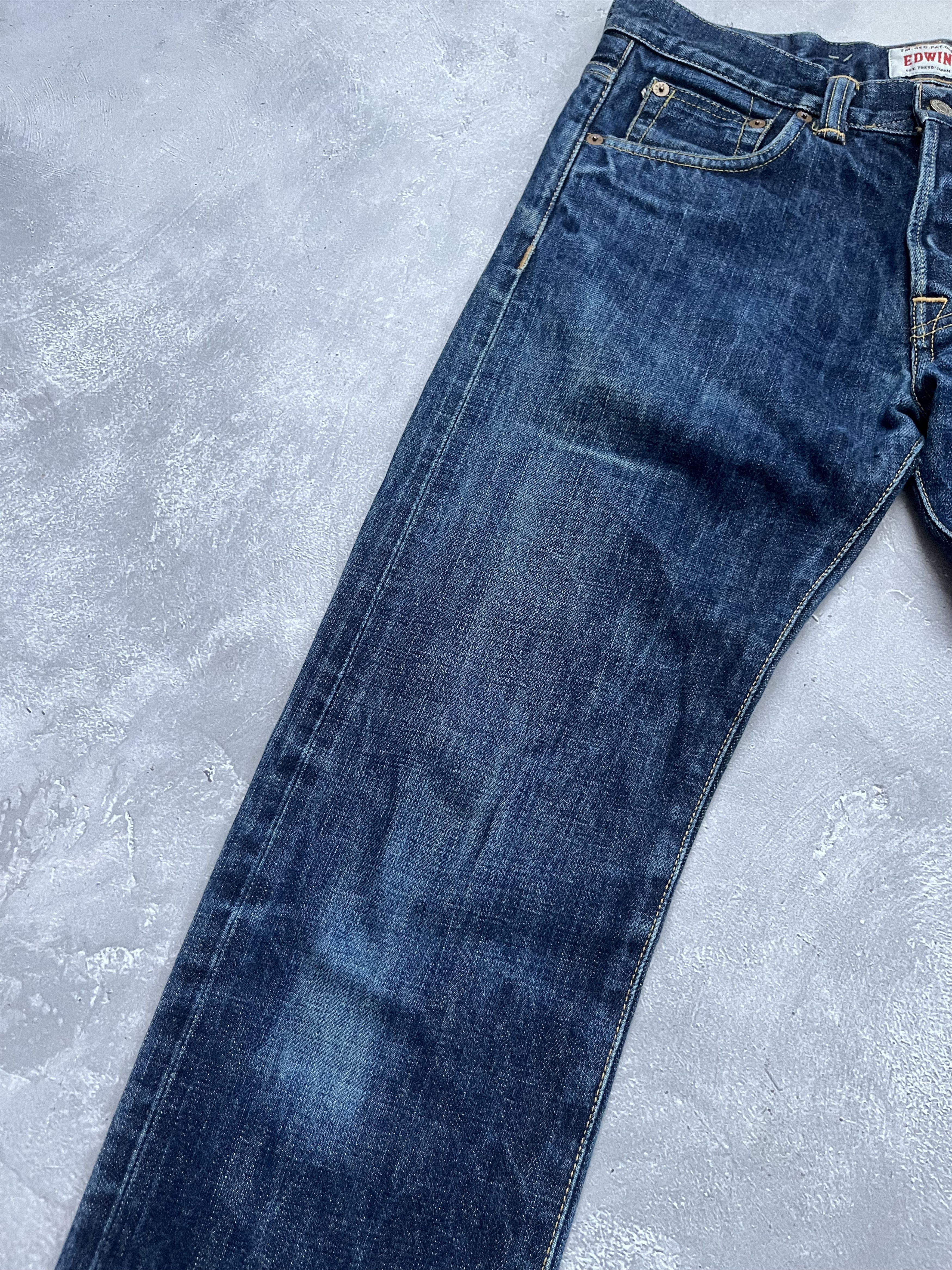 Edwin Vintage Edwin Selvedge Jeans Ed-71 Silm Fit Size 28x32 Blue Size US 28 / EU 44 - 5 Thumbnail