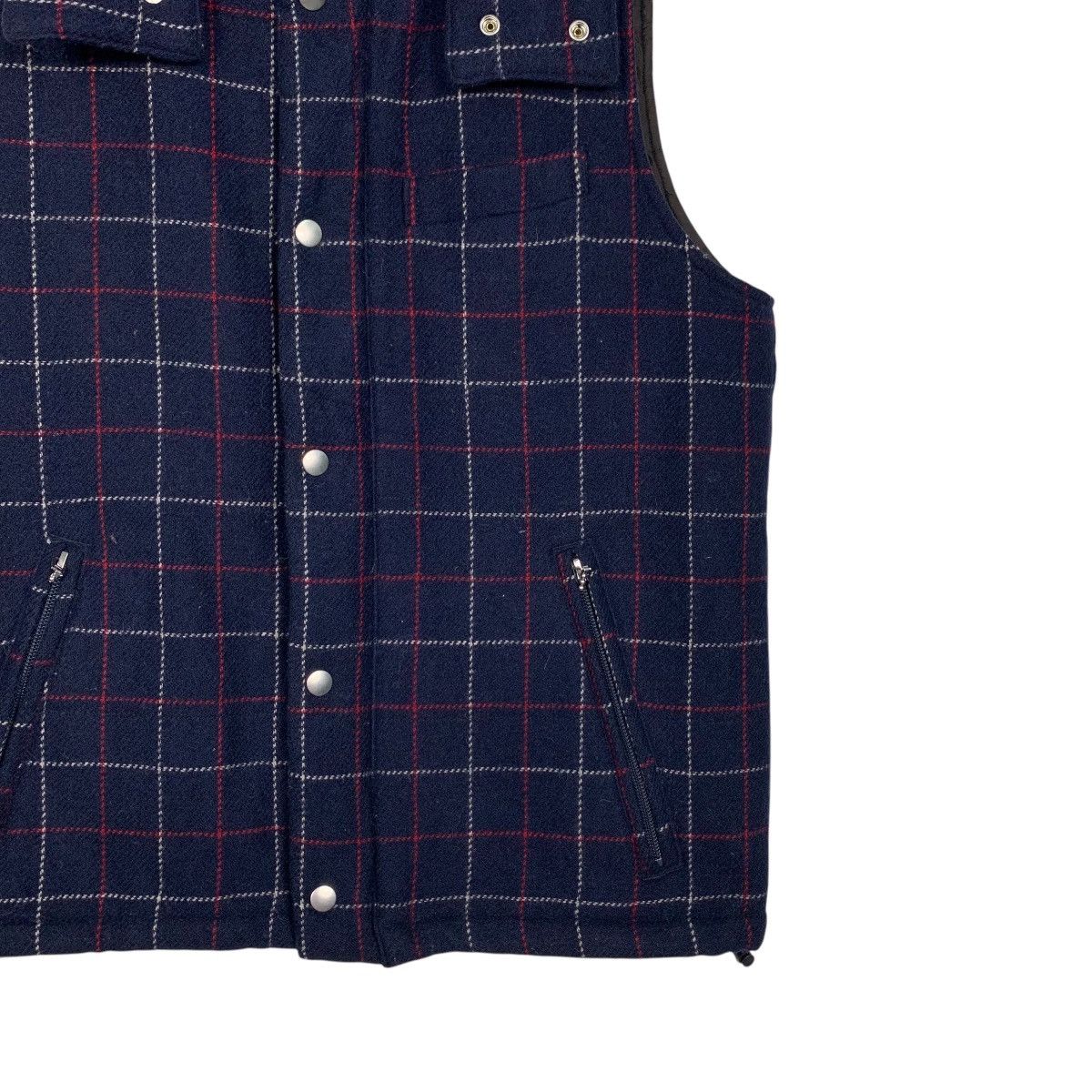 STILL BY HAND STILL BY HAND Checked Puffer Hooded Vest #2796-C126 Size US S / EU 44-46 / 1 - 6 Thumbnail