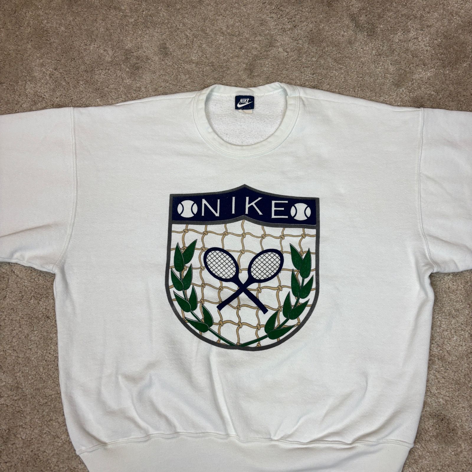 Nike VTG 80 Nike John McEnroe Sweatshirt Wimbledon Men's Large Size US L / EU 52-54 / 3 - 2 Thumbnail