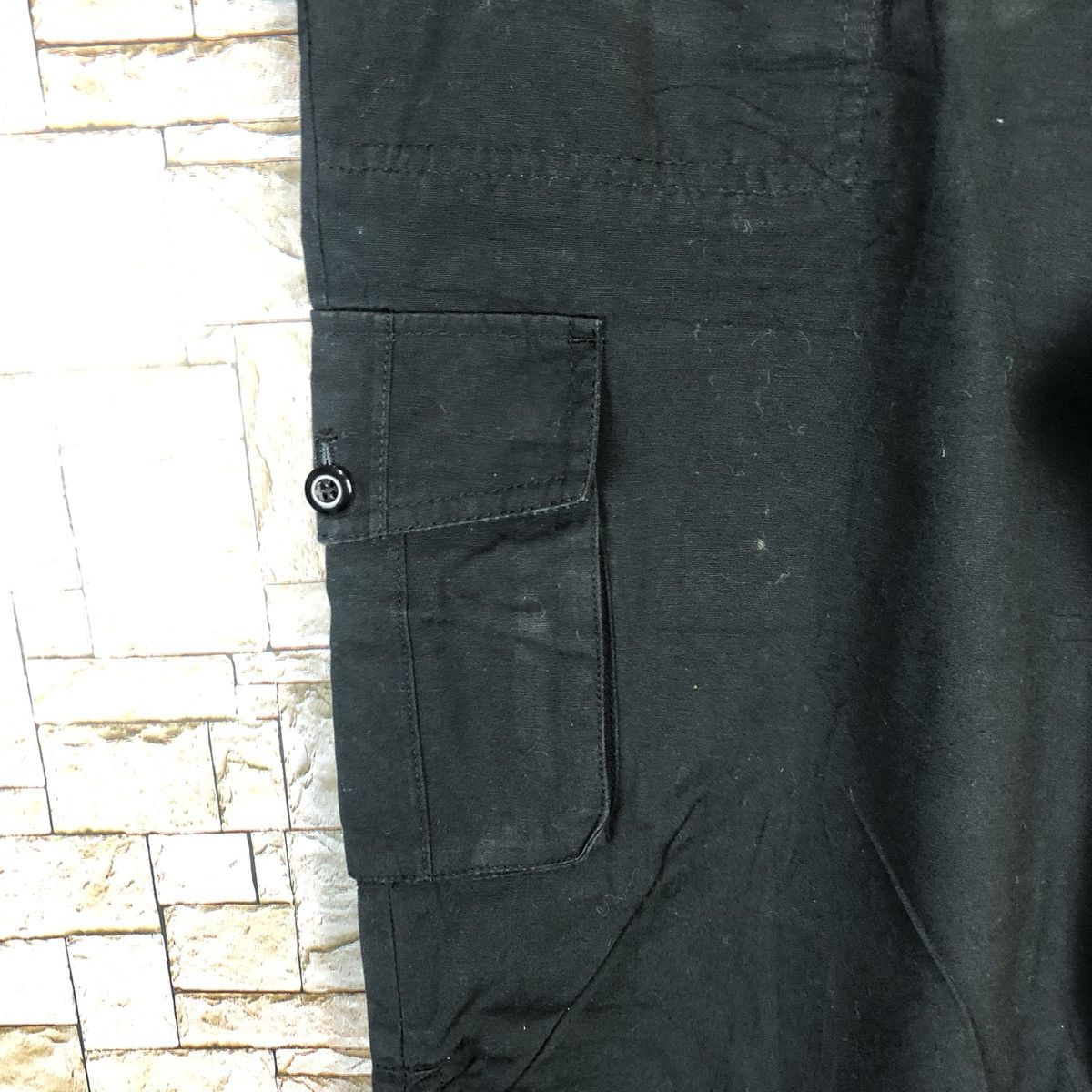 Japanese Brand Smile Land Dark Blue Cropped Pants #A317 Size US 36 / EU 52 - 11 Thumbnail