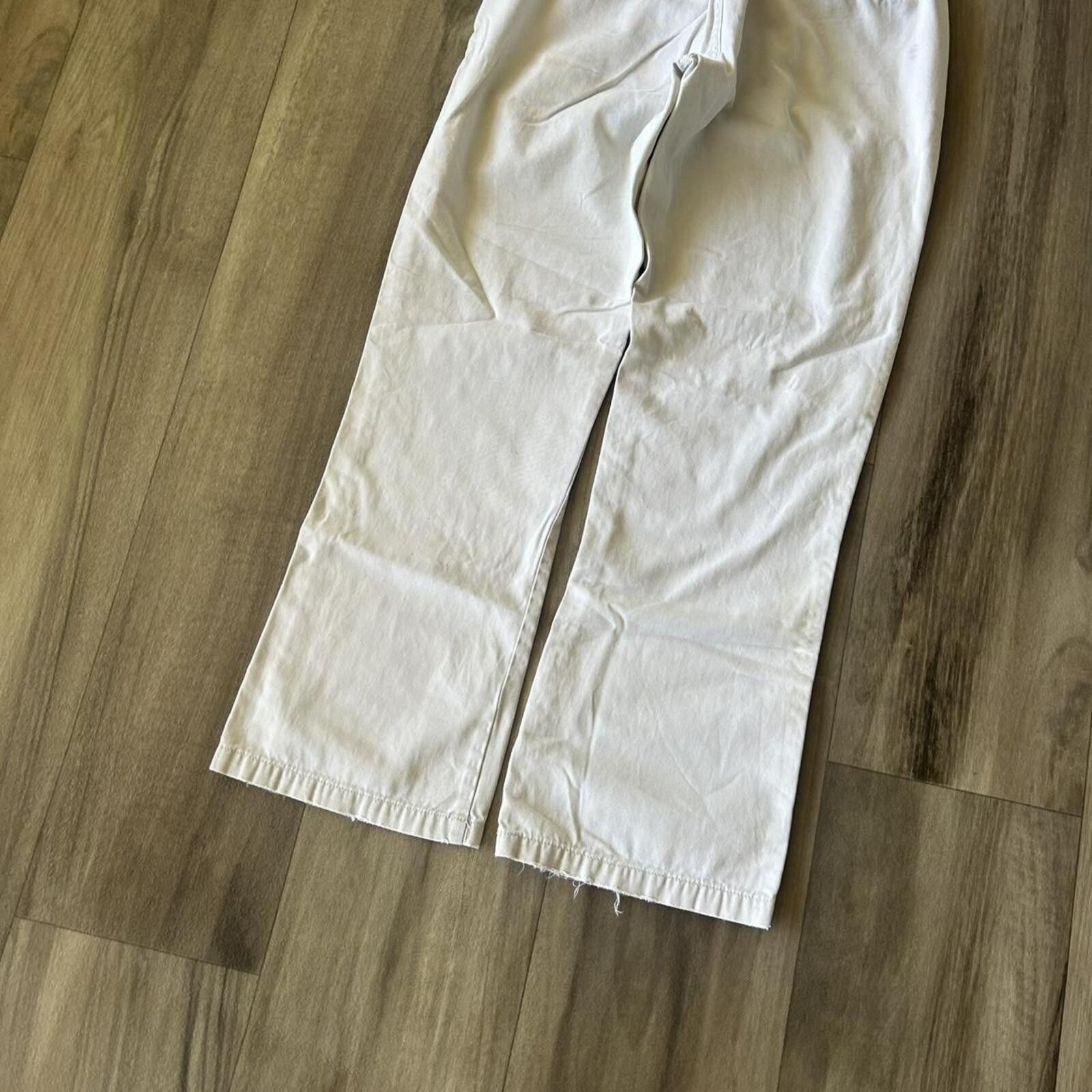 Abercrombie & Fitch Vintage Tan Cream Bootcut Denim Jeans Pants size 4 Size 27" / US 4 / IT 40 - 3 Thumbnail