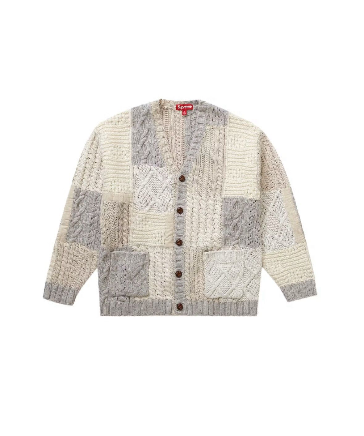 トップス Supreme 19SS patchwork mohair cardigan Supreme Patchwork Mohair Cardigan Sweater Knit Size Medium | eBay