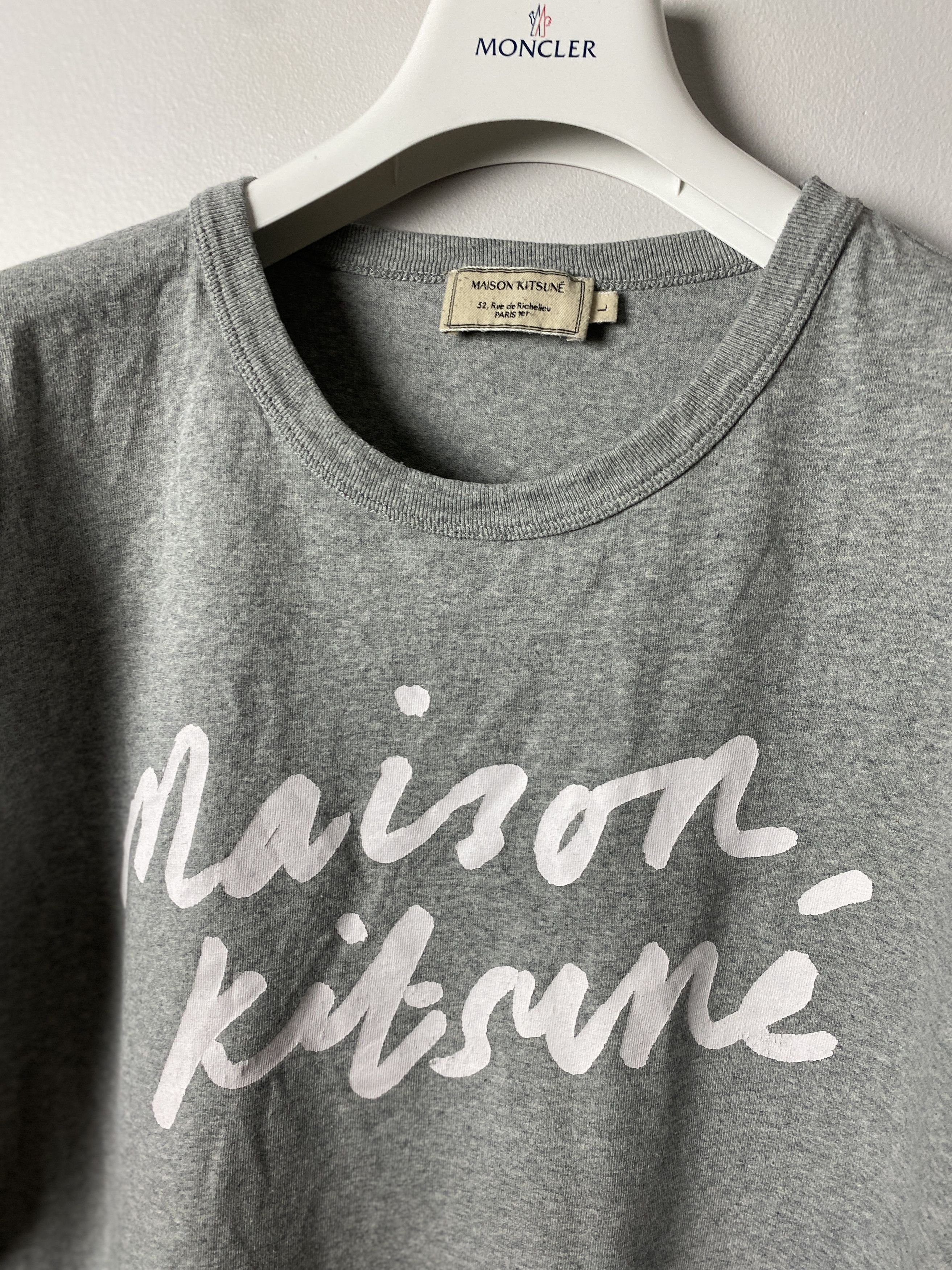 Maison Kitsune Maison Kitsune big logo printed t-shirt tee Size US L / EU 52-54 / 3 - 2 Thumbnail