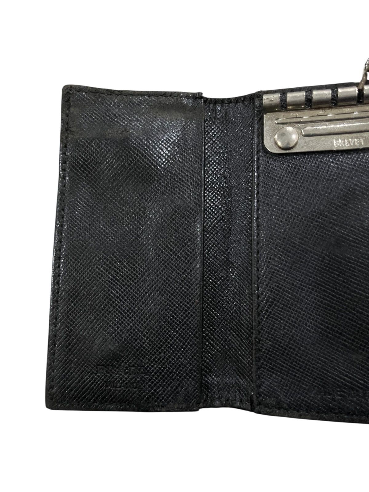 Prada PRADA TESSUTO NYLON KEY CASE HOLDER BLACK Size ONE SIZE - 14 Thumbnail