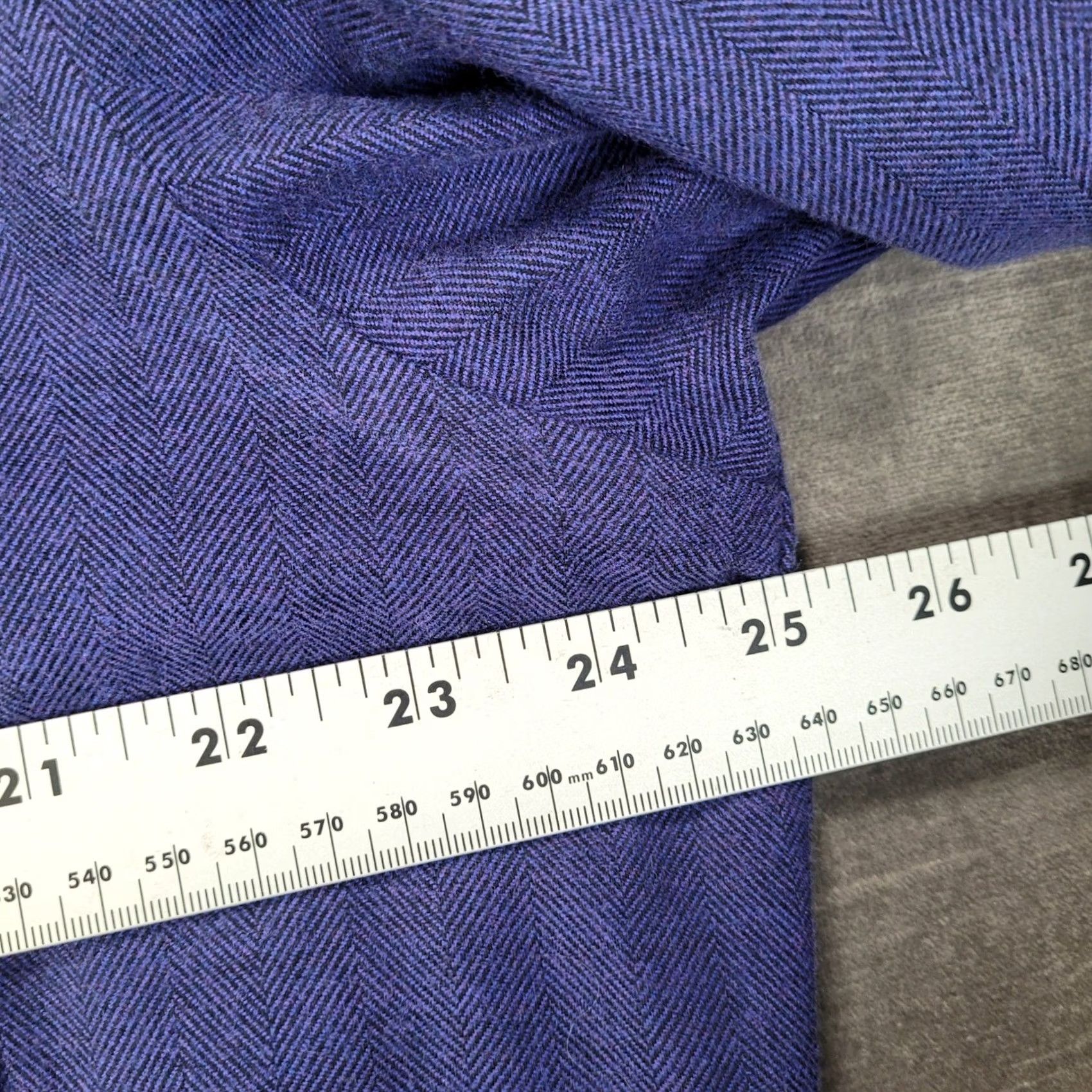 Orvis Orvis Mens Large Blue Herringbone Cotton Button Down Shirt Size US L / EU 52-54 / 3 - 6 Thumbnail