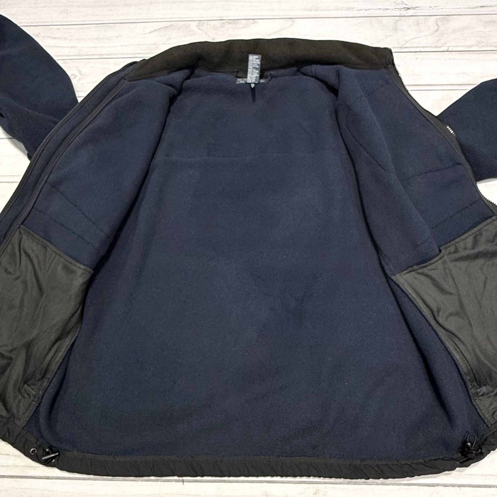 Polo Ralph Lauren VINTAGE Polo Ralph Lauren Jacket L Black Blue Polartec Hooded Fleece Full Zip 90s Size US L / EU 52-54 / 3 - 5 Thumbnail