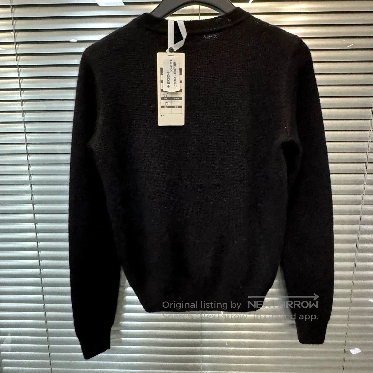 Yves Saint Laurent YSL Black Crewneck Sweater. Size XS / US 0-2 / IT 36-38 - 2 Thumbnail