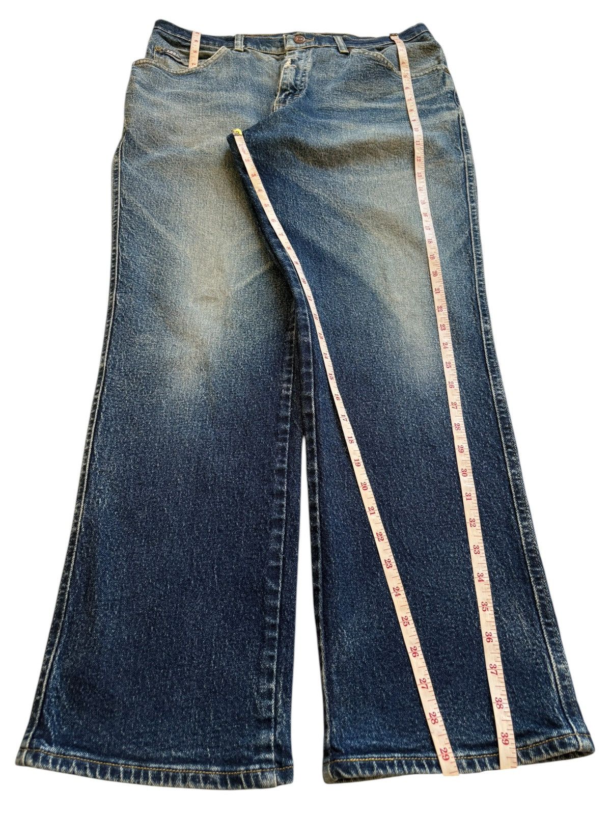 Lee SALES🔥Vintage Lee Mud Wash Distressed Loose Jeans Size US 33 - 13 Thumbnail