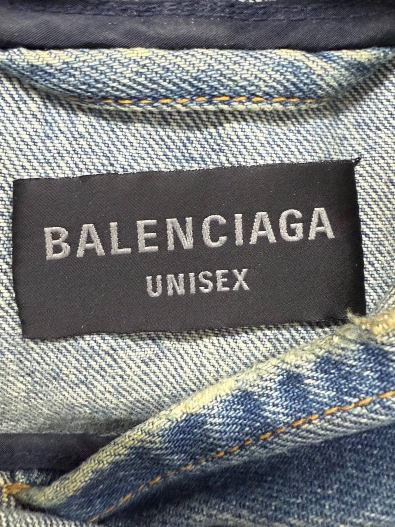 Balenciaga Balenciaga Blizzard Denim Hooded Jacket Size US M / EU 48-50 / 2 - 2 Thumbnail