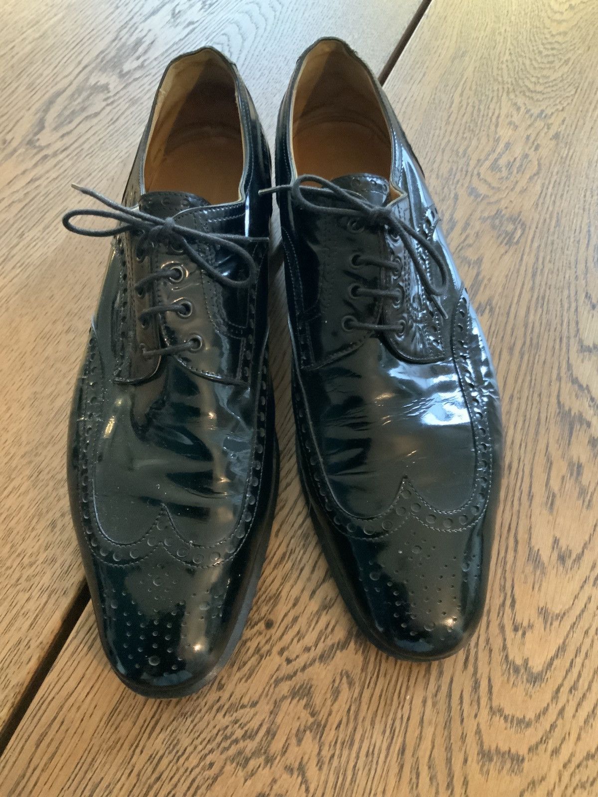 Hermes Derby shoes, black patent leather Size US 9 / EU 42 - 3 Thumbnail