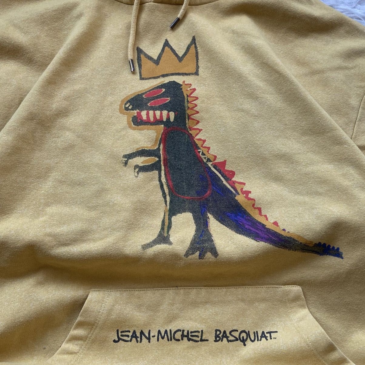 Jean-Michel Basquiat 📌 Crazy Jean-Michel Basquiat x Pull & Bear Dino Hoodie Size US L / EU 52-54 / 3 - 4 Thumbnail
