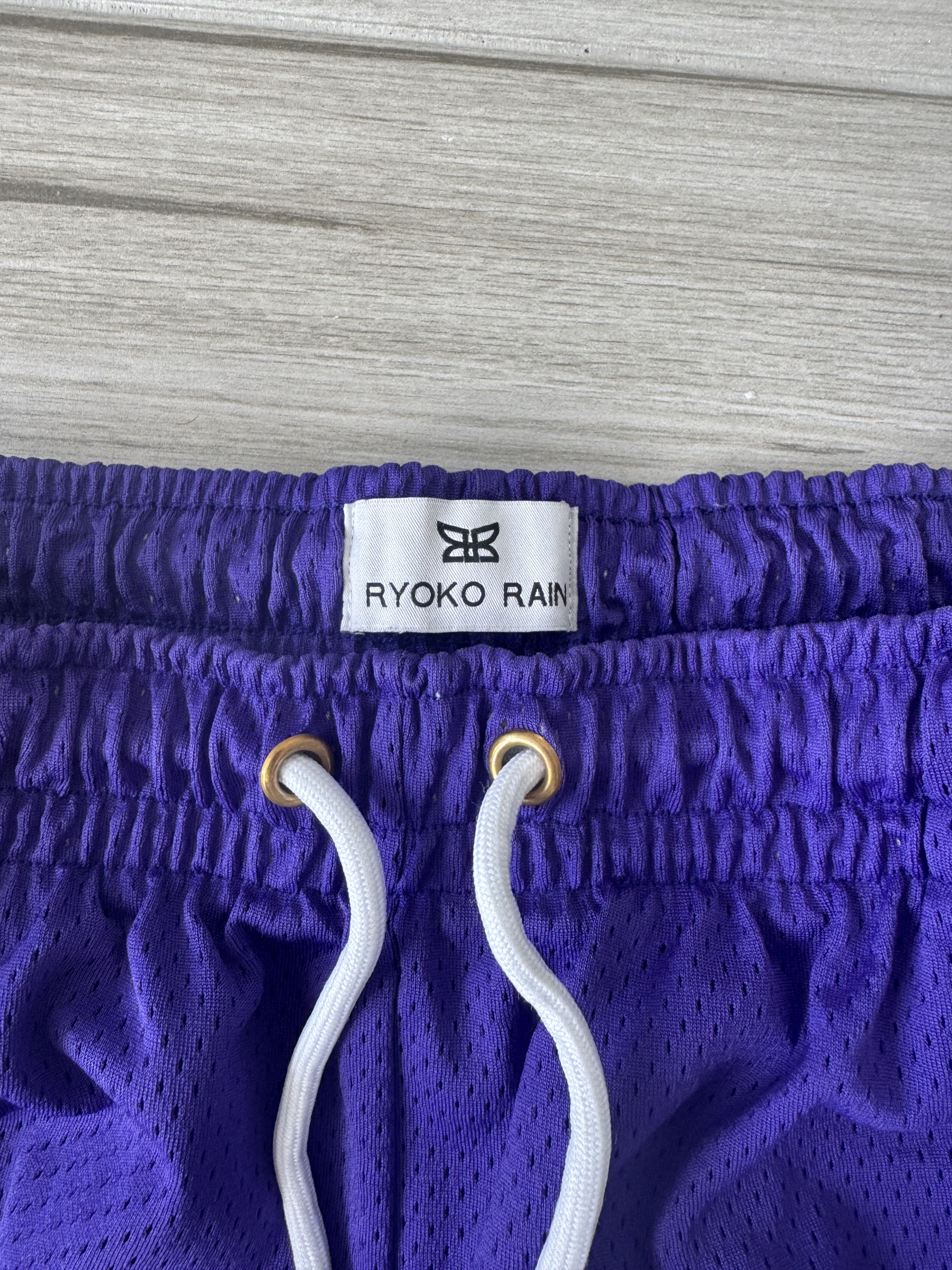 Ryoko Rain Ryoko Rain Shorts Purple Yellow Lakers SIZE M Size US 32 / EU 48 - 2 Thumbnail