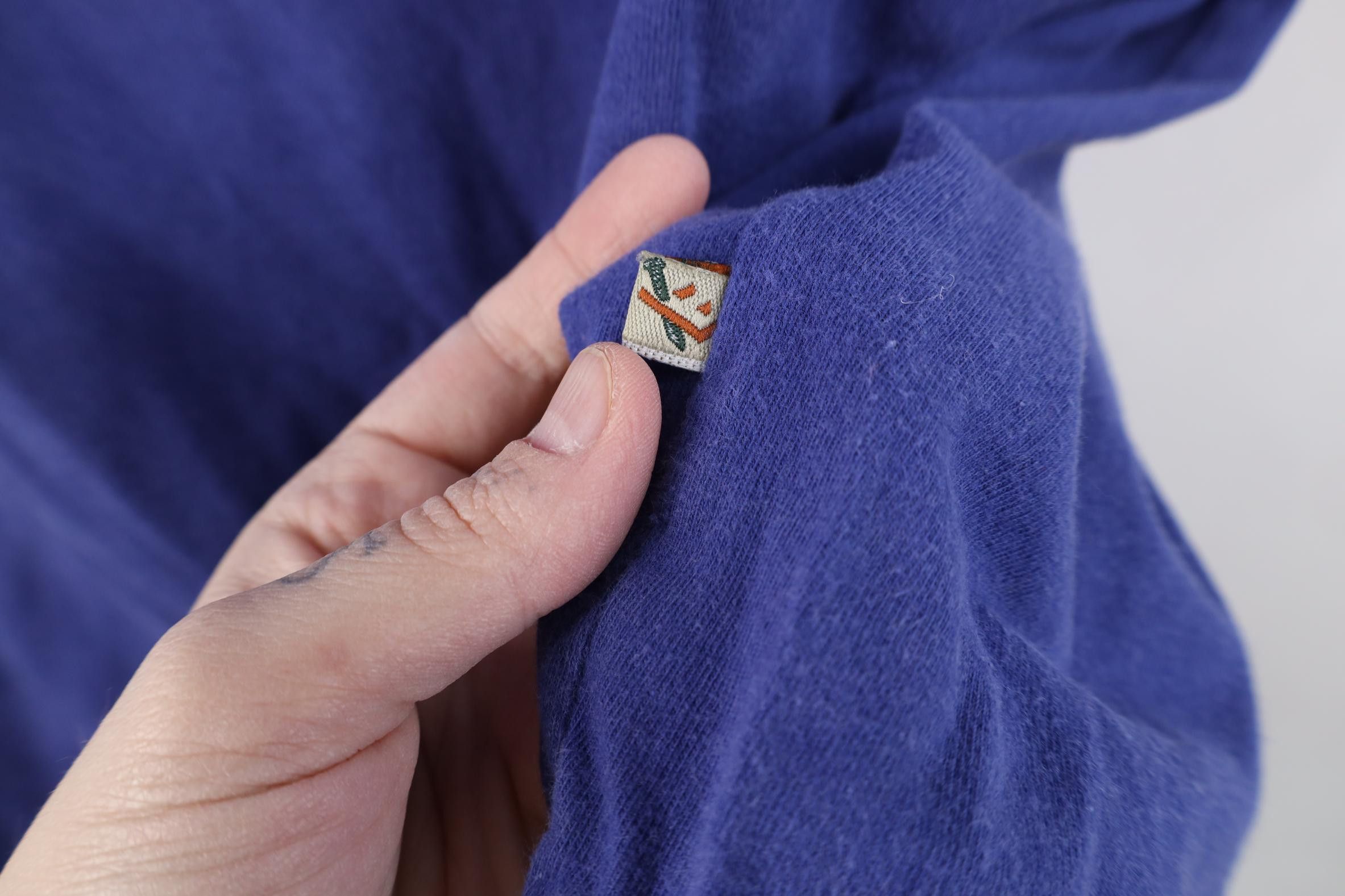 Vintage Vintage 90s Streetwear Blank Cotton Henley T-Shirt Blue Size US S / EU 44-46 / 1 - 6 Thumbnail