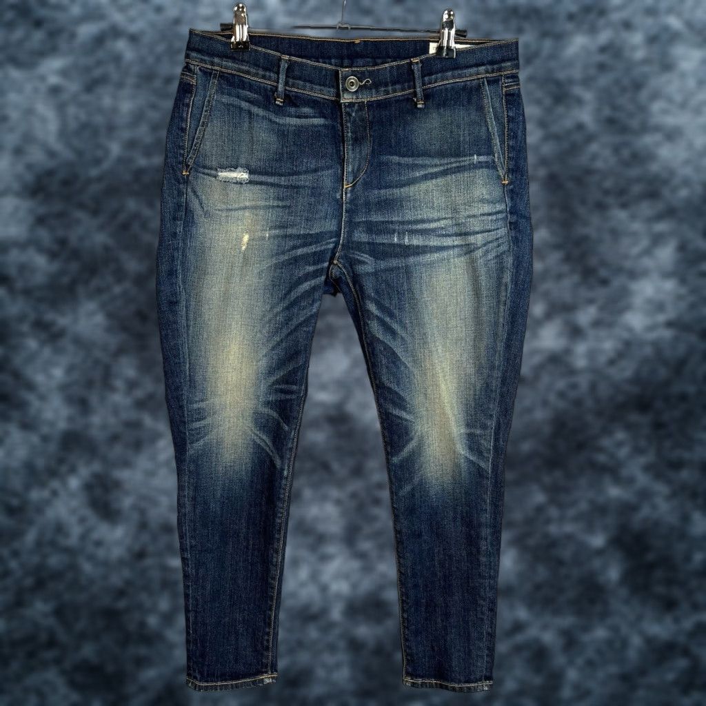 Rag & Bone VINTAGE rag & bone Jeans Womens Slim Tapered 25 Blue Dark Wash Denim Cotton Blend Size 42" / US 20 - 1 Thumbnail