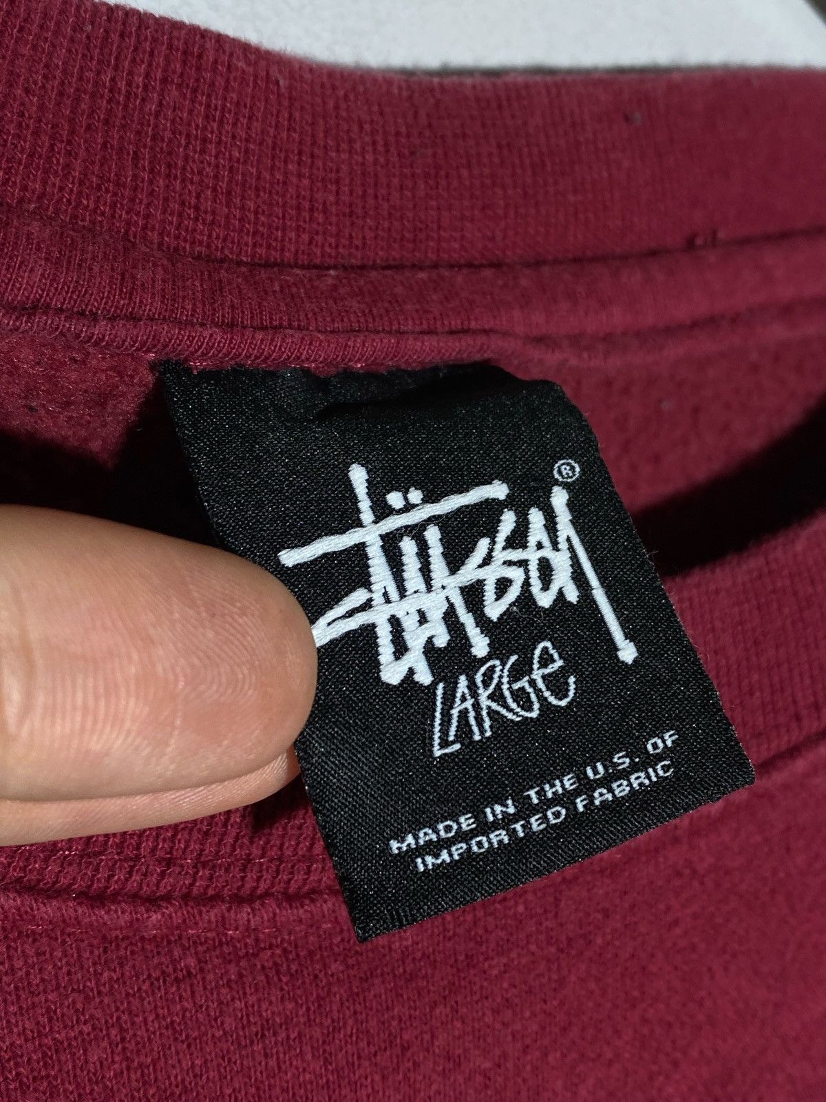Stussy 🔥 STÜSSY WORLD TOUR CREWNECK BURGUNDY NYC LA PARIS VIBES Size US L / EU 52-54 / 3 - 14 Thumbnail