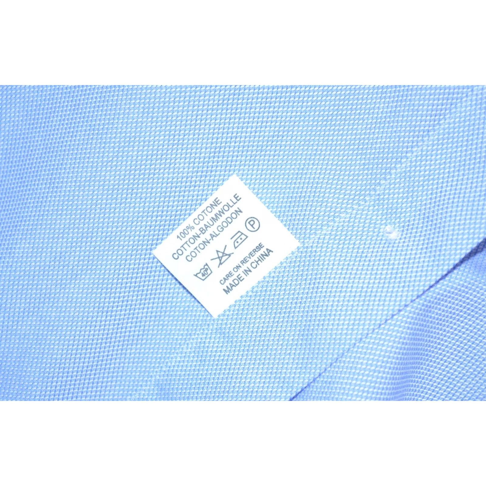 Vintage Boggi Milano Custom Fit Men's Light Blue Cotton Oxford Dress Shirt 39 15.5 Shirt Men Blue Oxford Dress Shirt Mens 15.5 (Regular) Size 42R - 5 Thumbnail