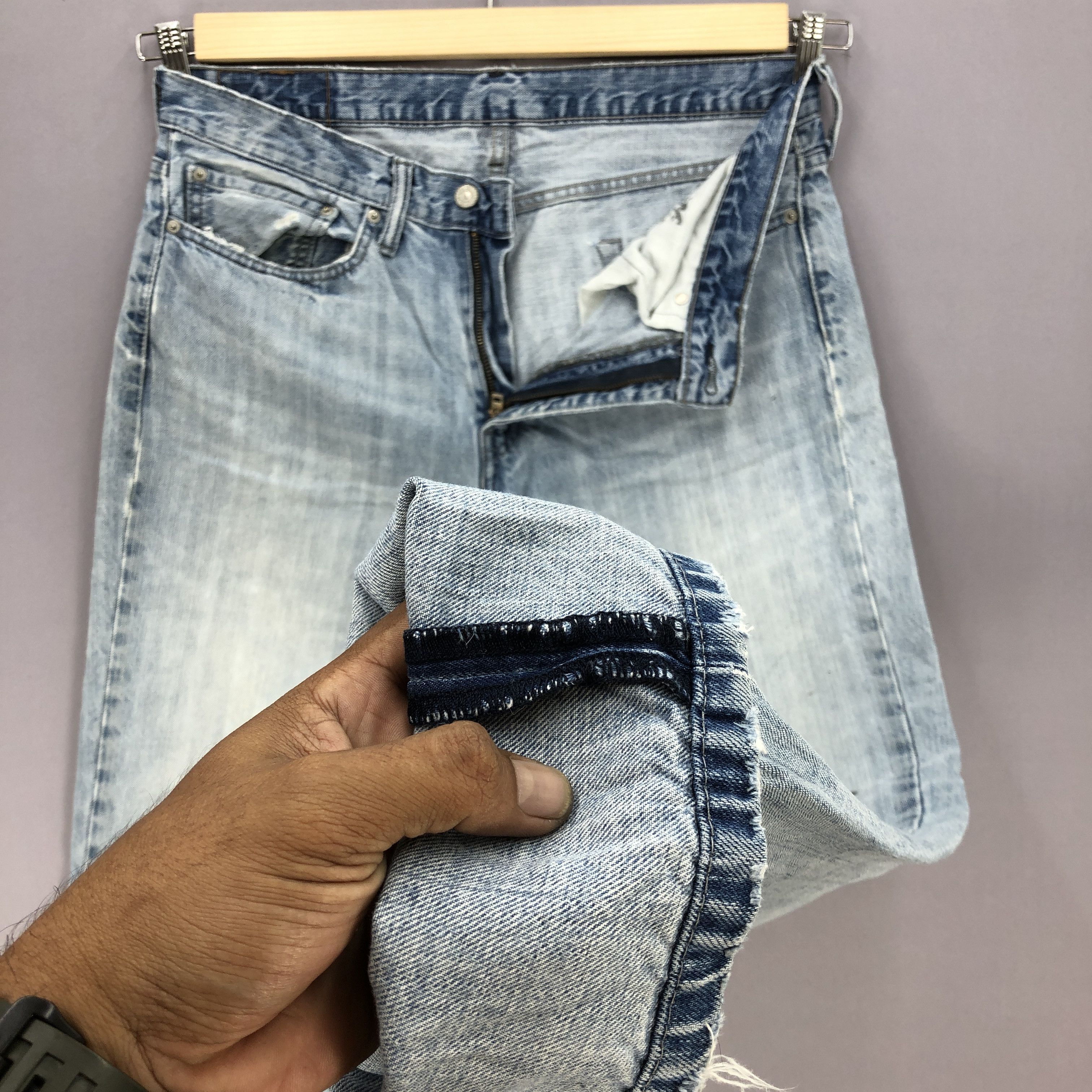 Levi's Vintage Levis Faded Blue Jeans Levi's Slim Skinny Denim Size US 36 / EU 52 - 8 Thumbnail