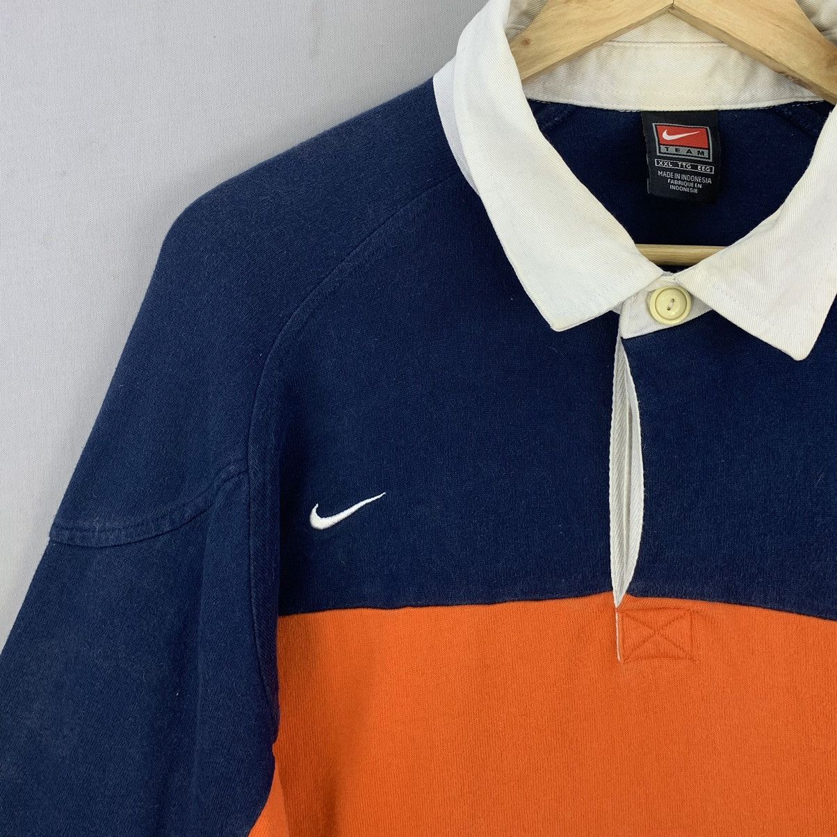 Nike Vintage Y2K Nike NFL Denver Broncos Long Sleeve Polo Shirt Size US XXL / EU 58 / 5 - 5 Thumbnail