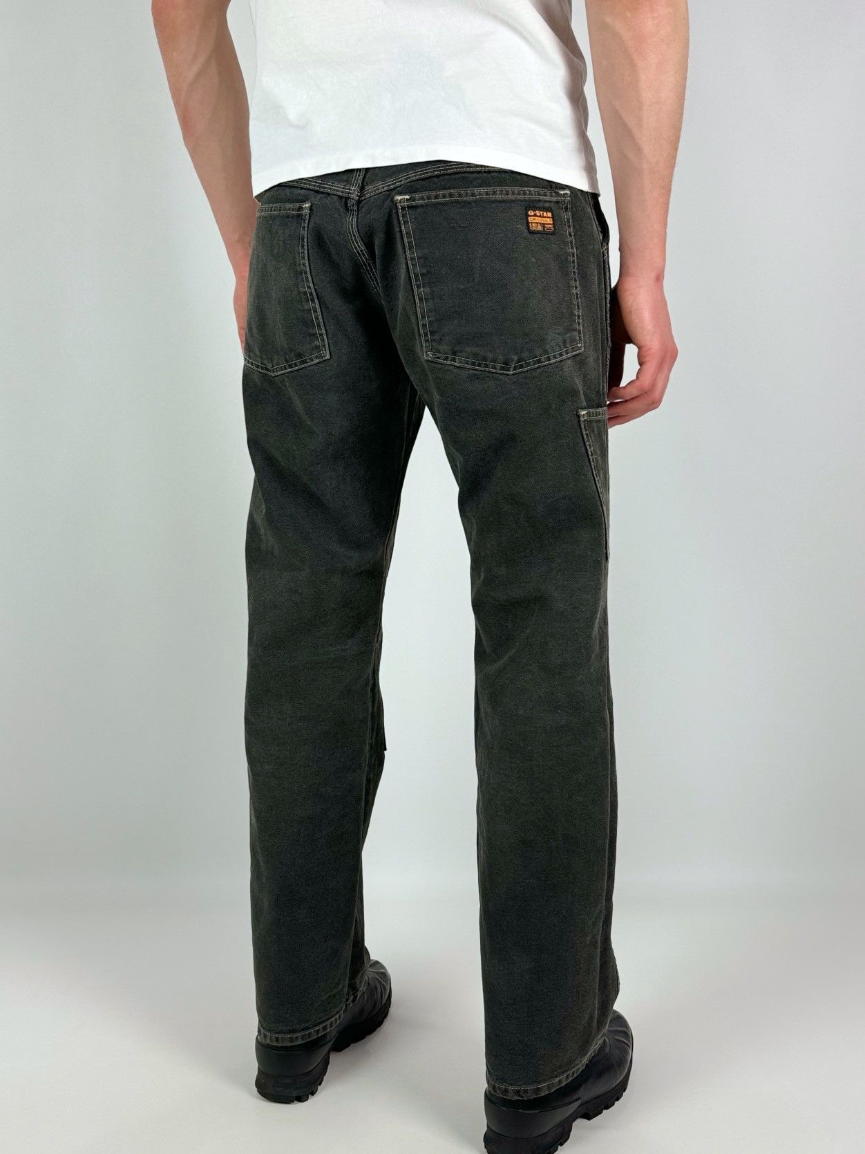 G-Star Vintage Faded G-Star Double Knee Workwear Pants Size US 31 - 2 Thumbnail