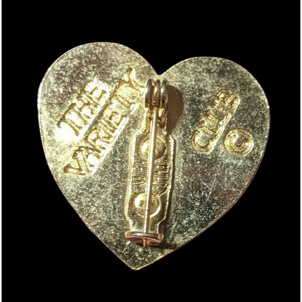 Other Vintage 90s Heart Shaped Variety Club Gold Tone Brooch Size ONE SIZE - 2 Thumbnail