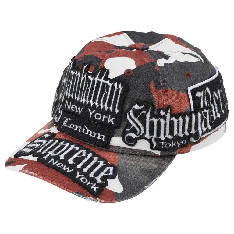 Supreme Supreme Difference 6 Panel Camo Hat Black | Grailed