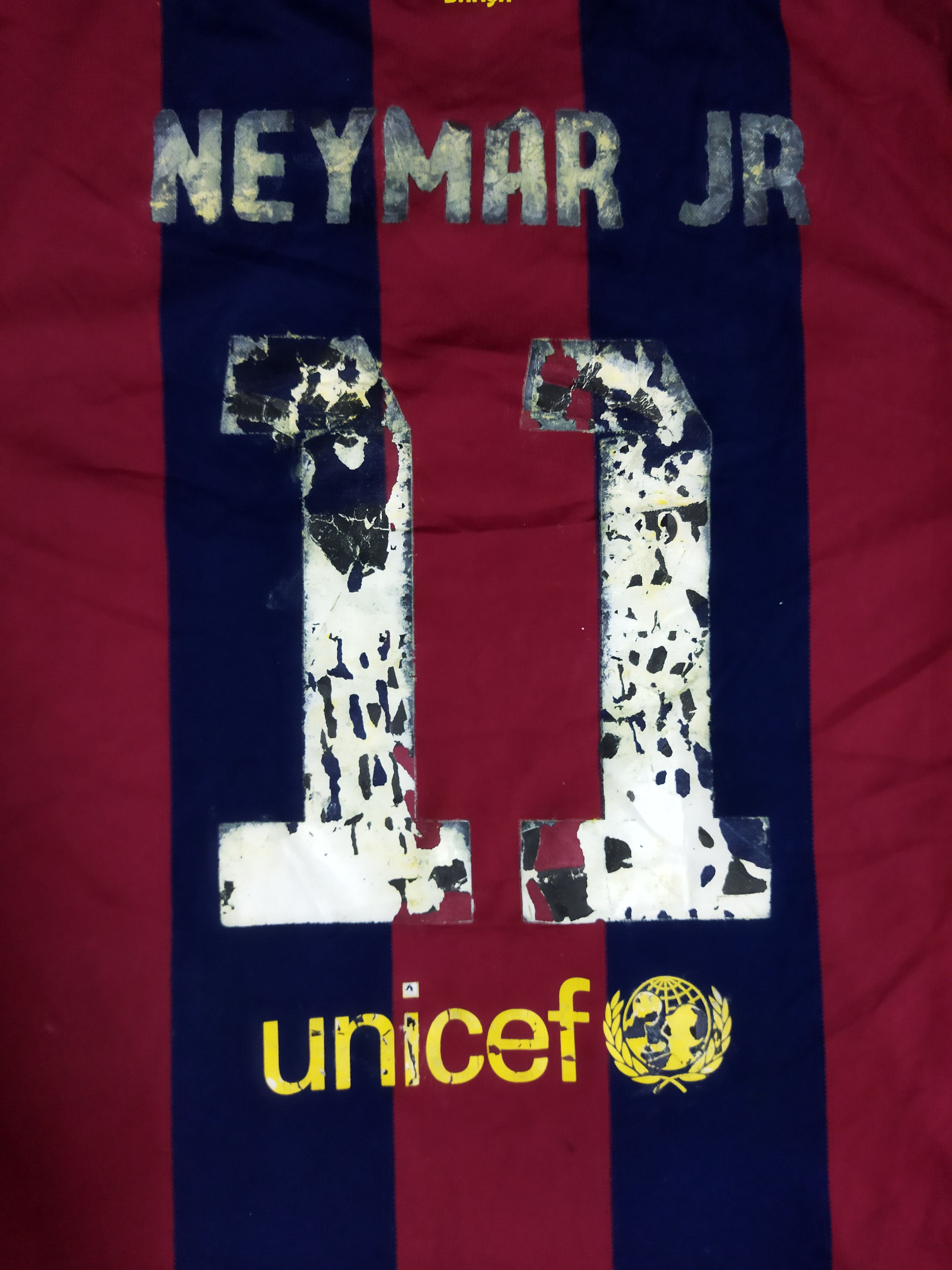 Nike 2014 Fc Barcelona Neymar Jr Jersey Size US XL / EU 56 / 4 - 4 Thumbnail