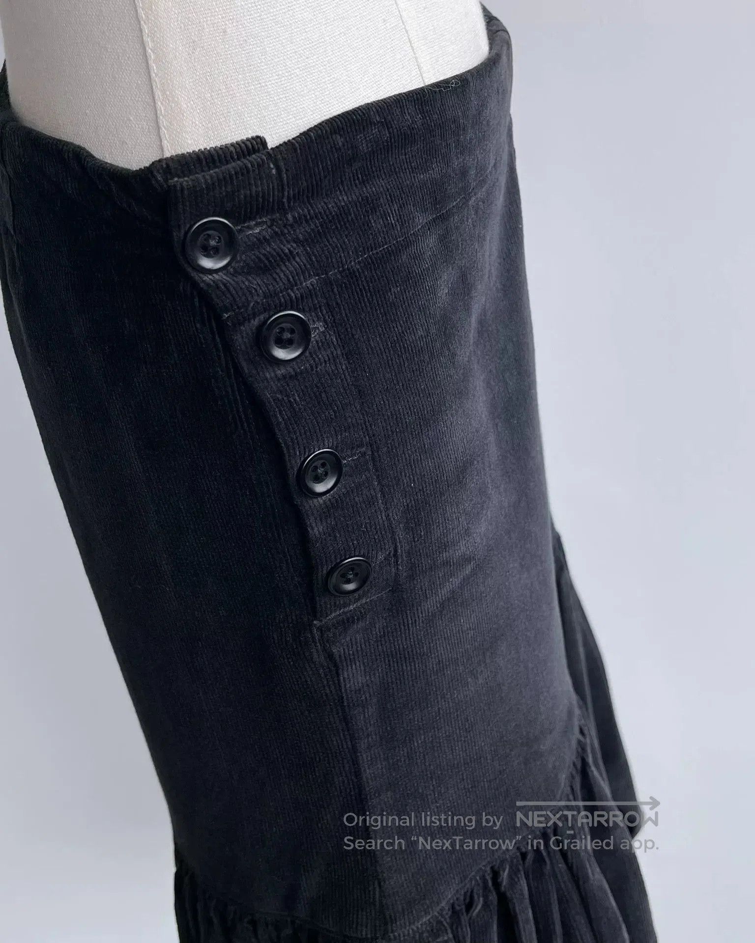 Kapital Vintage Black Corduroy Lantern Pants. Size 23" - 5 Thumbnail