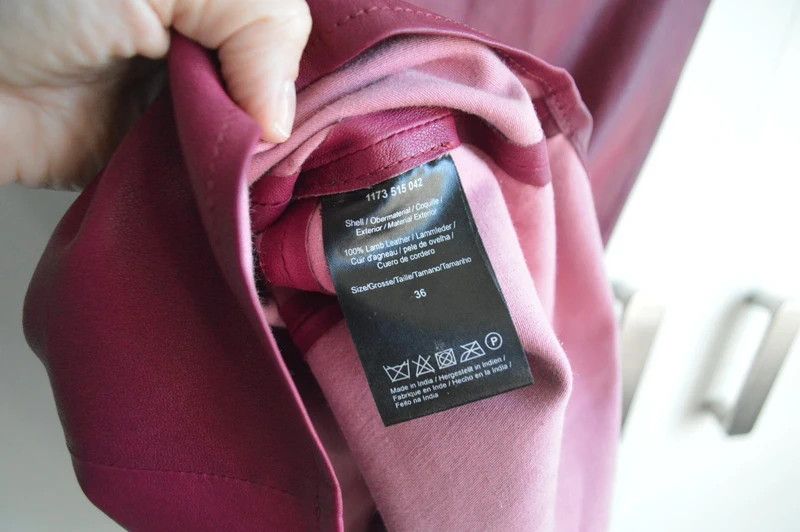 Other DAY Birger et Mikklesen soft leather blouse burgundy Size S / US 4 / IT 40 - 7 Thumbnail
