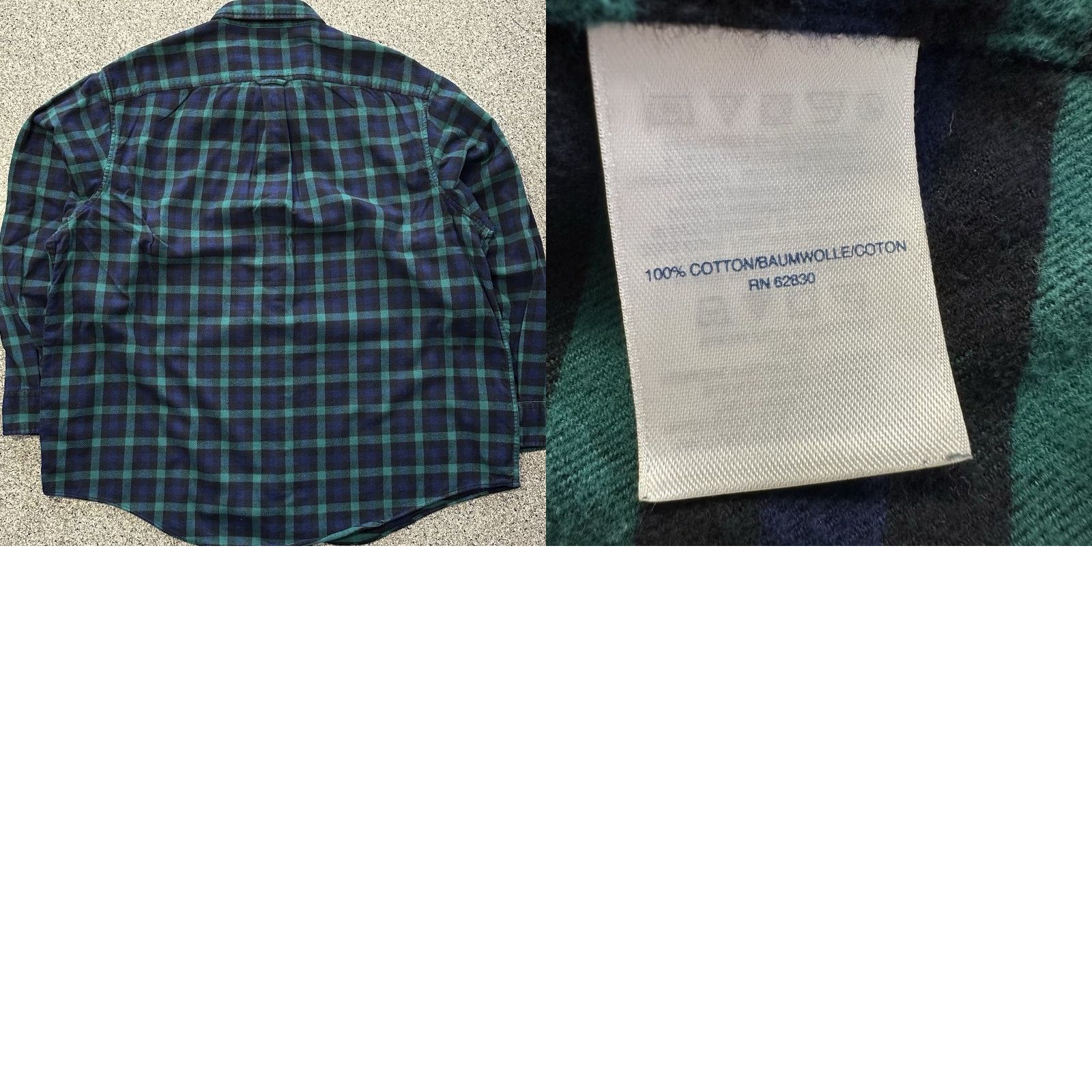 Lands' End Lands' End Flannel Shirt 2XLT Long Sleeve Button-Up Navy Plaid Mens Big & Tall Farmers Workwear Casual Travel Shirt Size US XXL / EU 58 / 5 - 8 Thumbnail