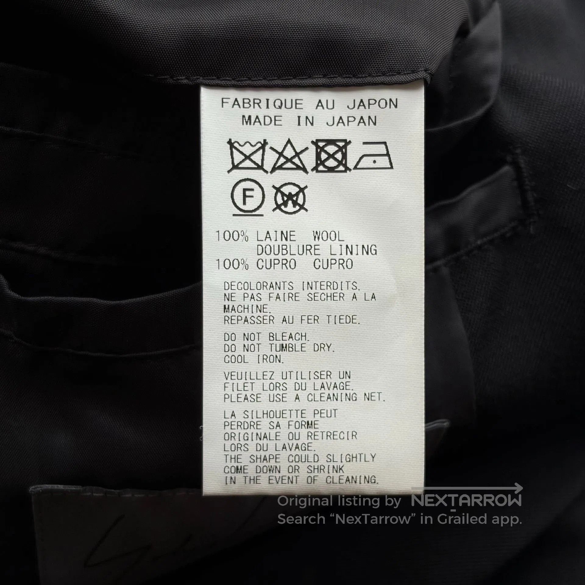 Yohji Yamamoto Yohji Yamamoto 24SS Strapped Sleeve Wool Coat. Size US M / EU 48-50 / 2 - 8 Thumbnail