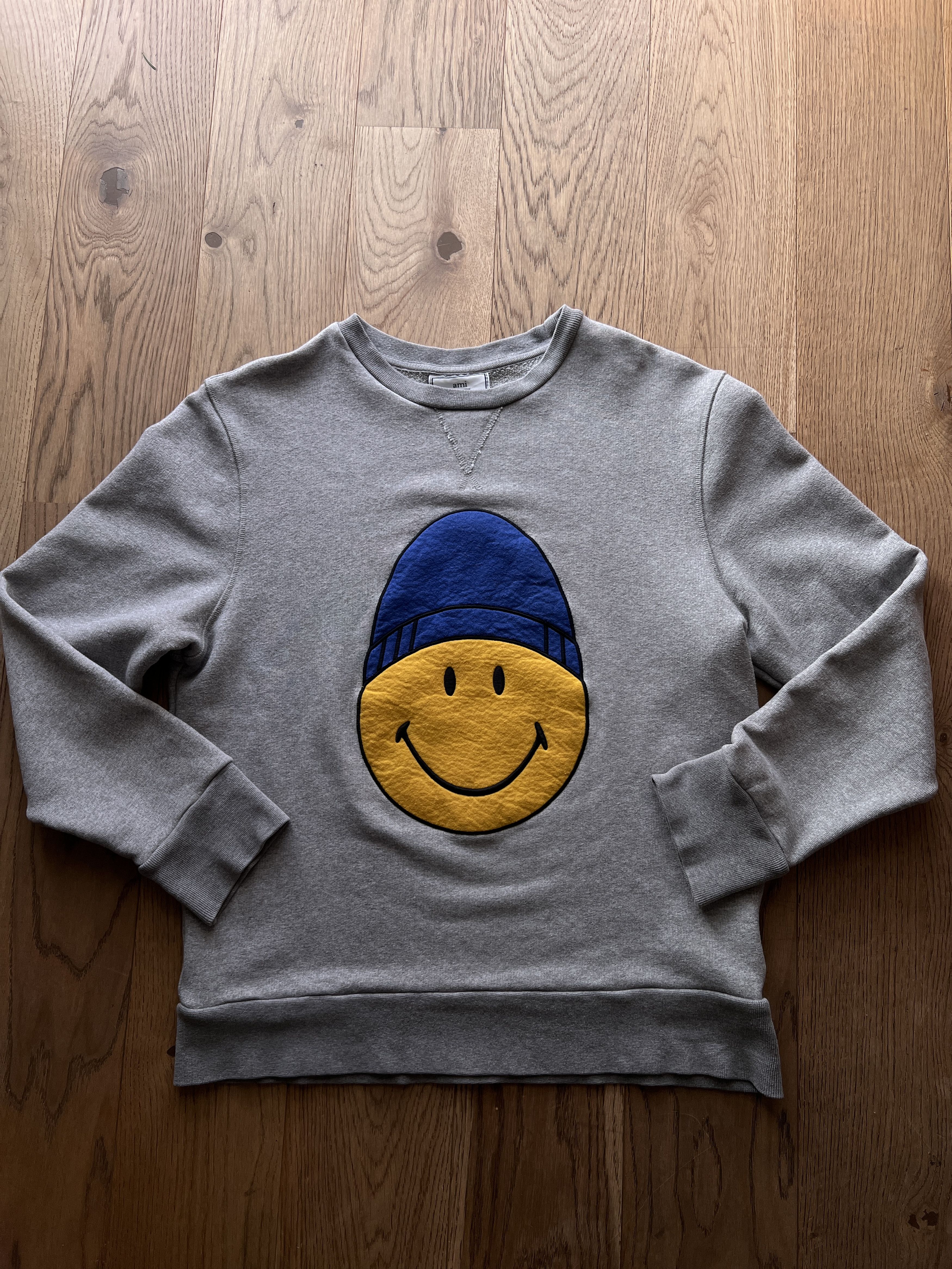 AMI Rare AMI x Smiley Happy sweatshirt graphic big face logotype Size US M / EU 48-50 / 2 - 2 Thumbnail