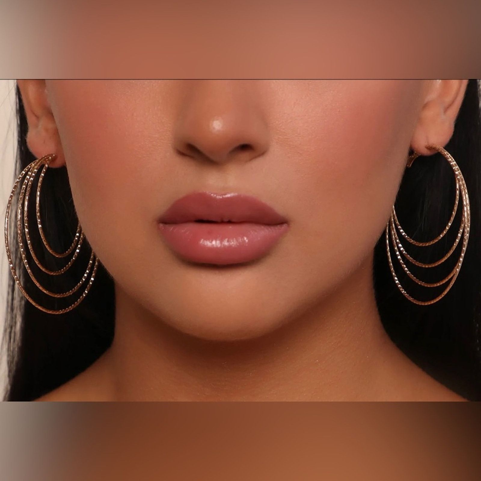 Other FASHION NOVA Made For You Hoop Earrings NWT Size ONE SIZE - 6 Thumbnail