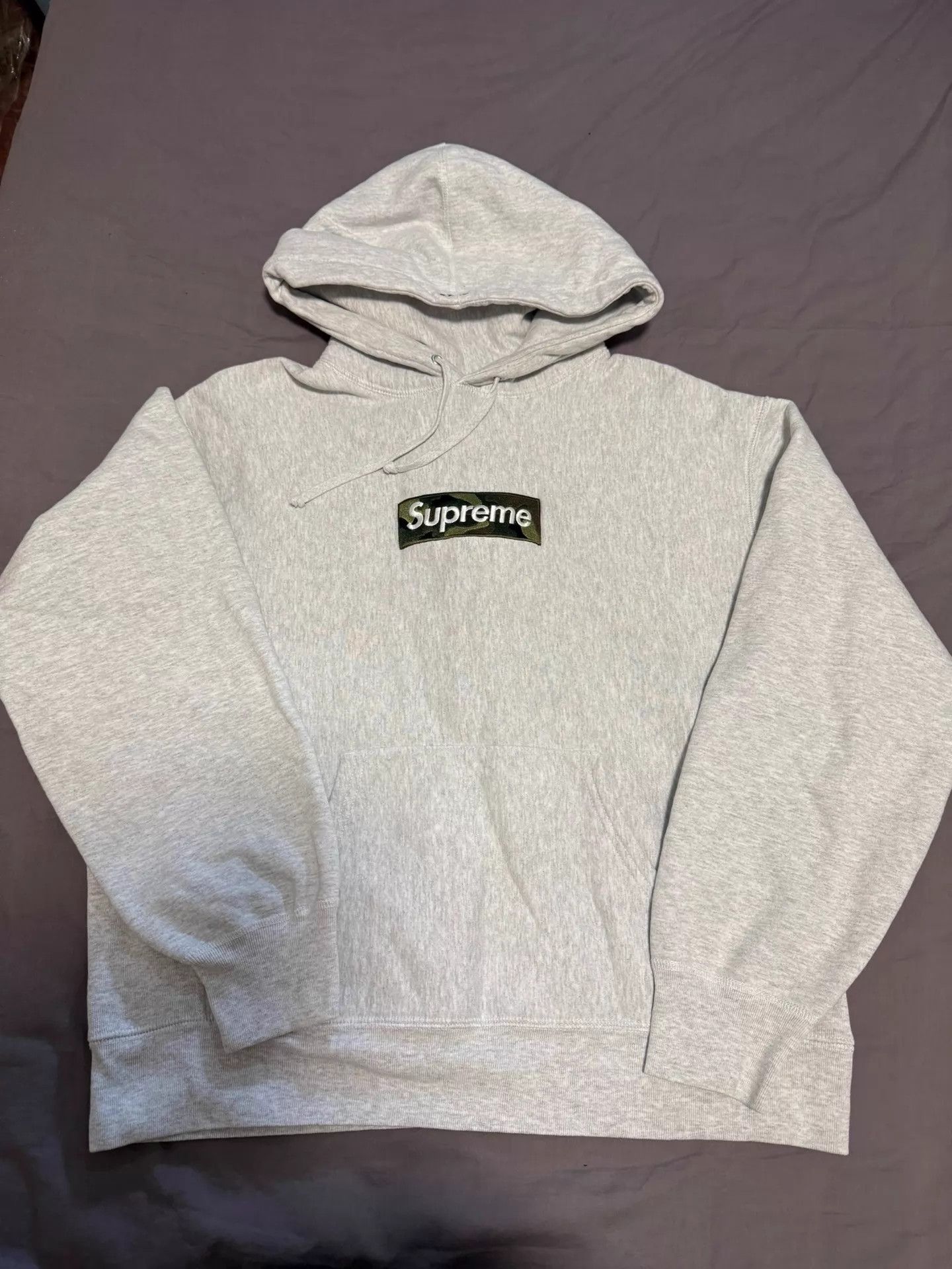 Supreme Supreme FW23 Camo Gray Box Logo Hoodie S Size US S / EU 44-46 / 1 - 1 Thumbnail