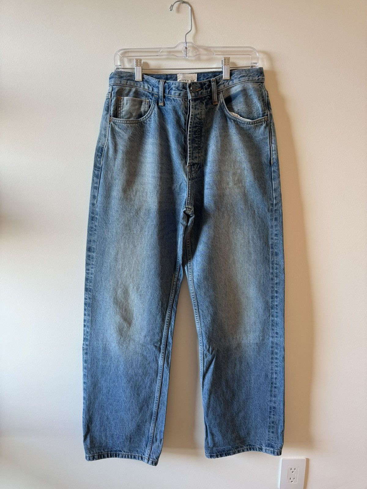 I And Me Selvedge Wide Leg Jeans - Vintage Wash